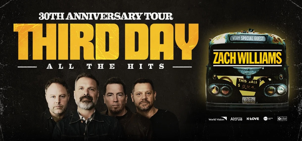 Third Day 30th Anniversary Tour with Zach Williams | Gwinnett
