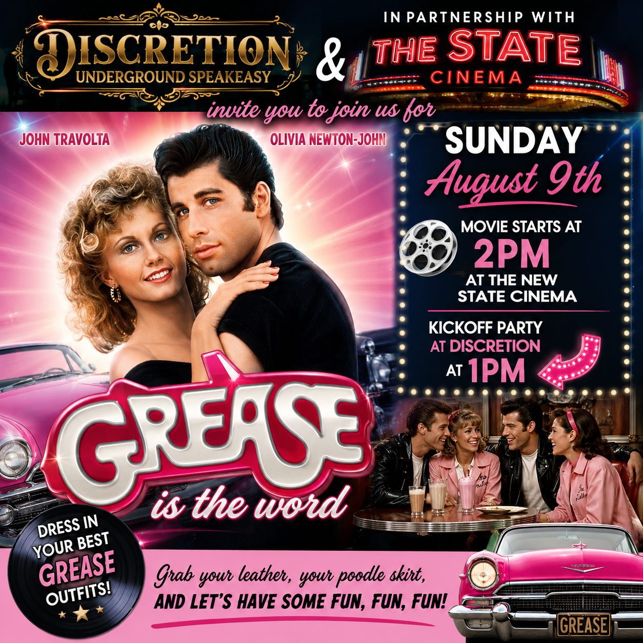 Grease Movie Day