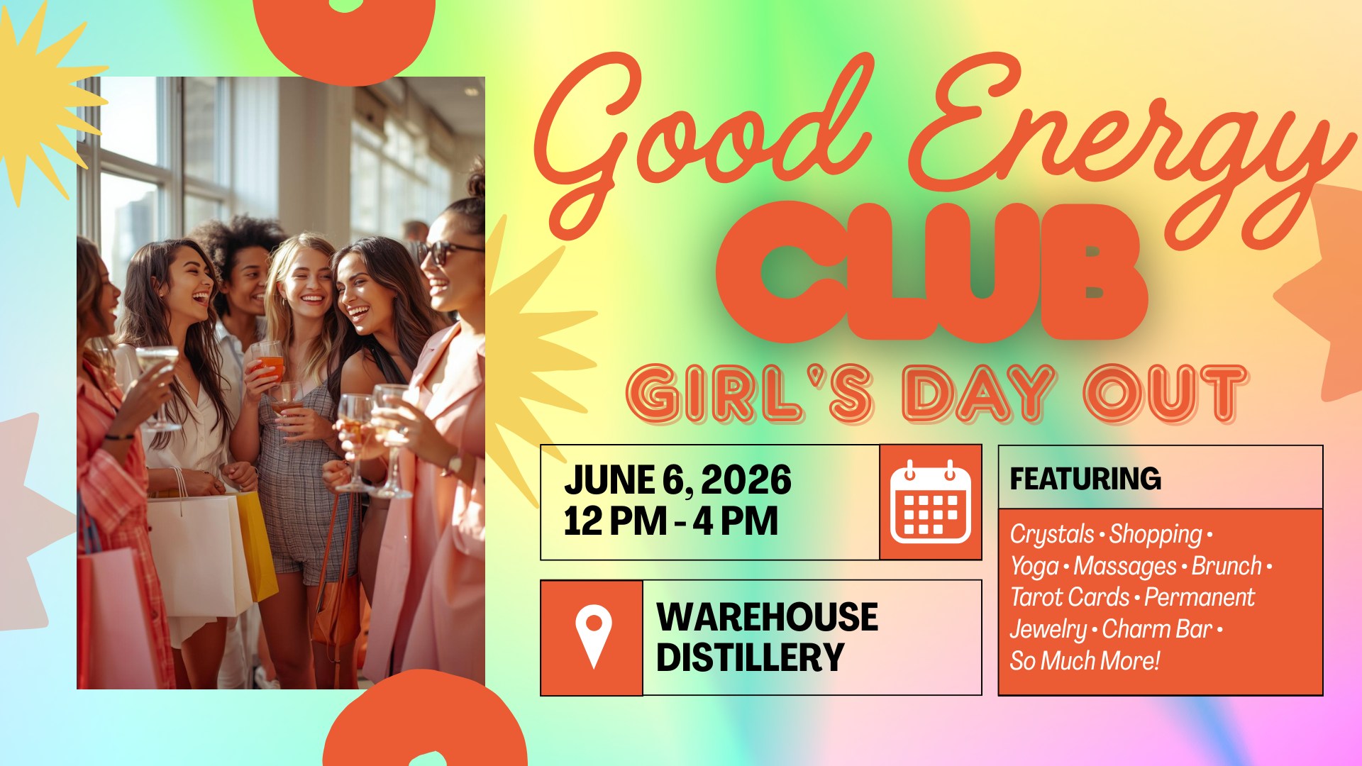 Good Energy Club | Girl's Day Out at Warehouse Distillery