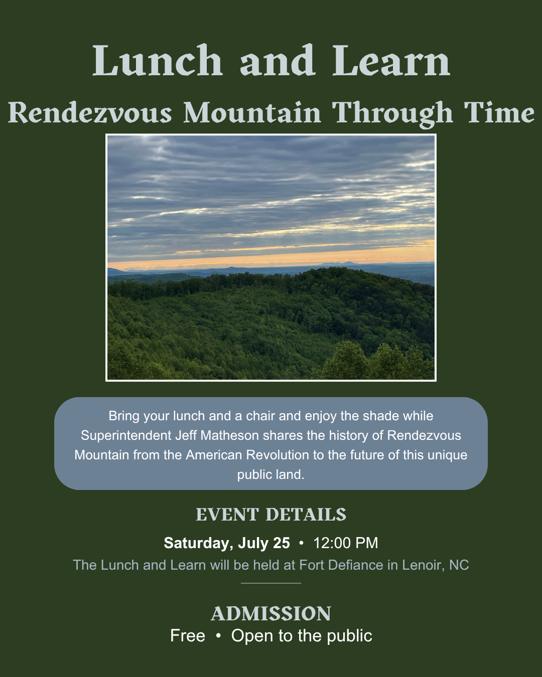 Lunch and Learn: Rendezvous Mountain