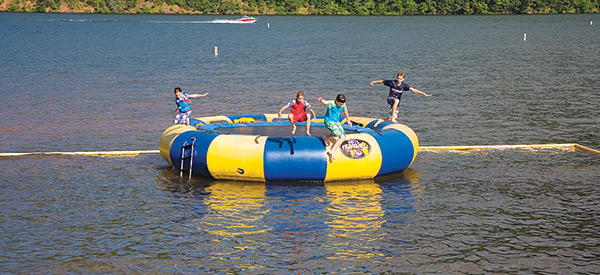 Lake trampolines online