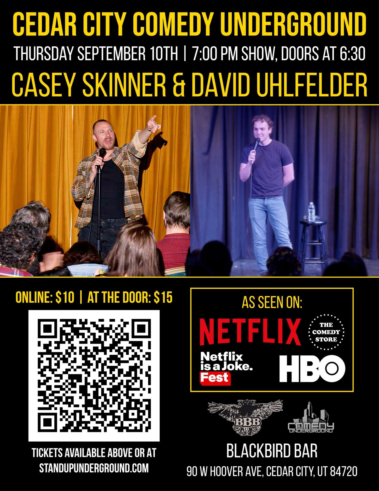 Blackbird Bar: Comedy Underground