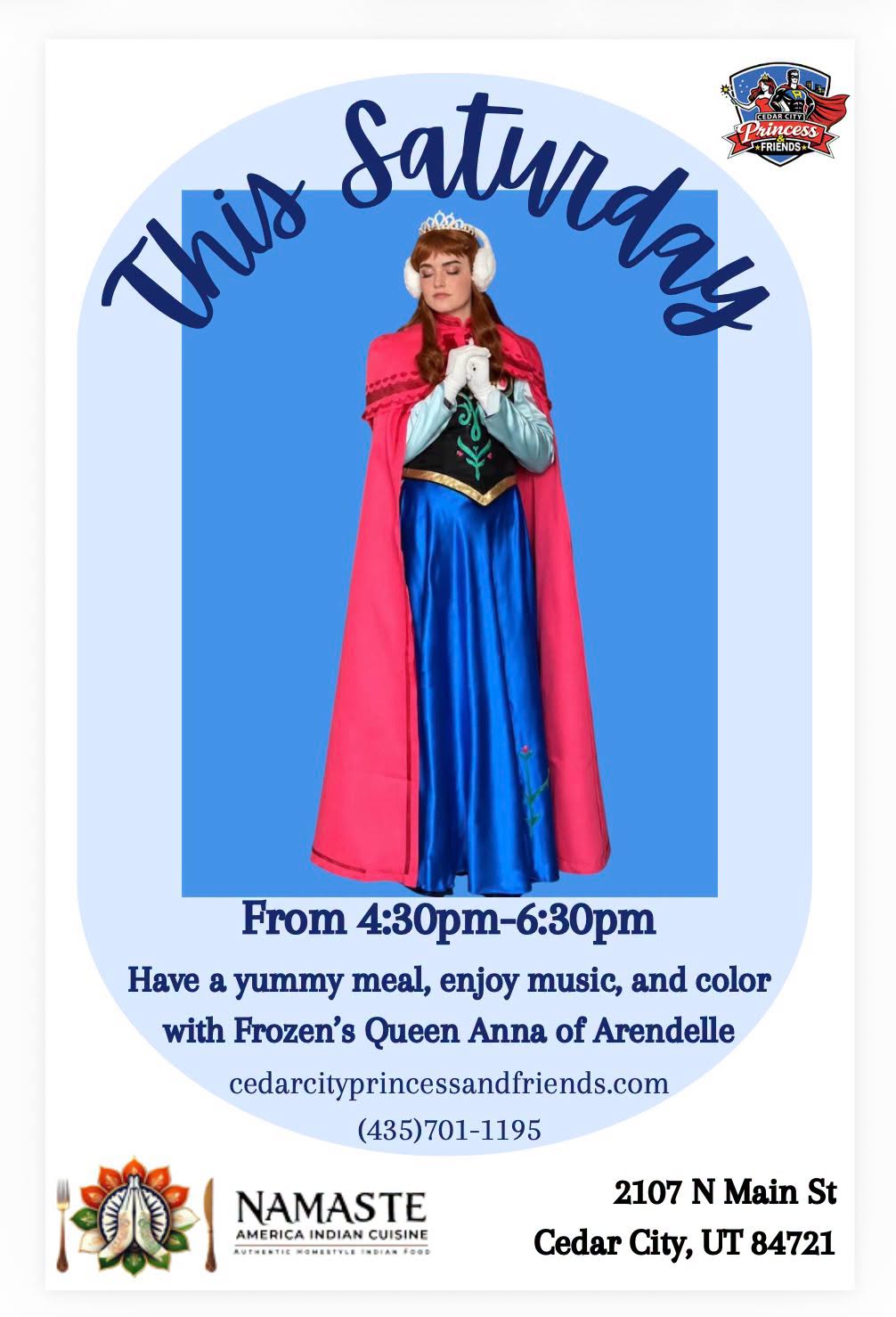 Dinner with Frozen's Anna
