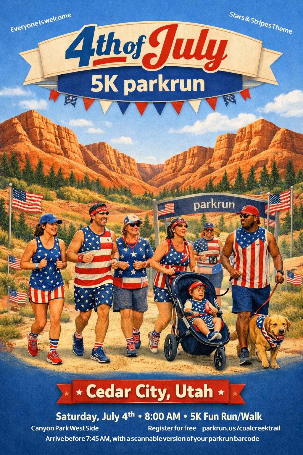 Parkrun - Stars and Stripes 5K