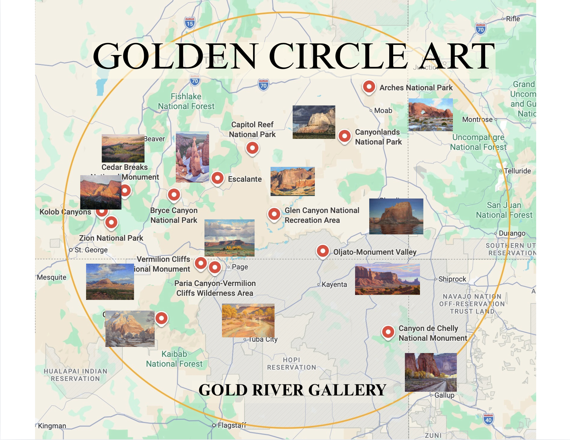 Golden Circle Art: An Interactive Art Exhibit