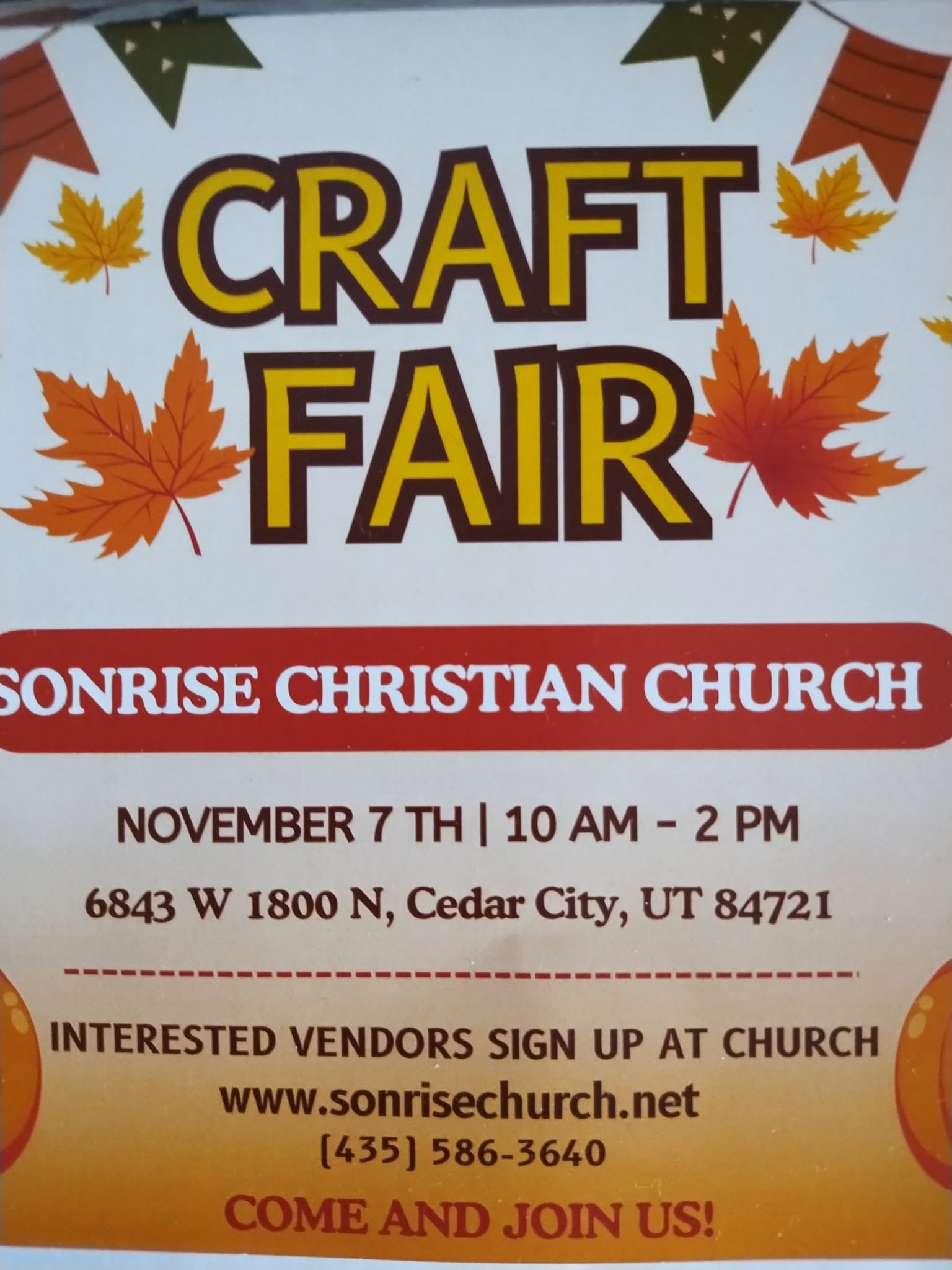 Sonrise Autumn Craft Fair