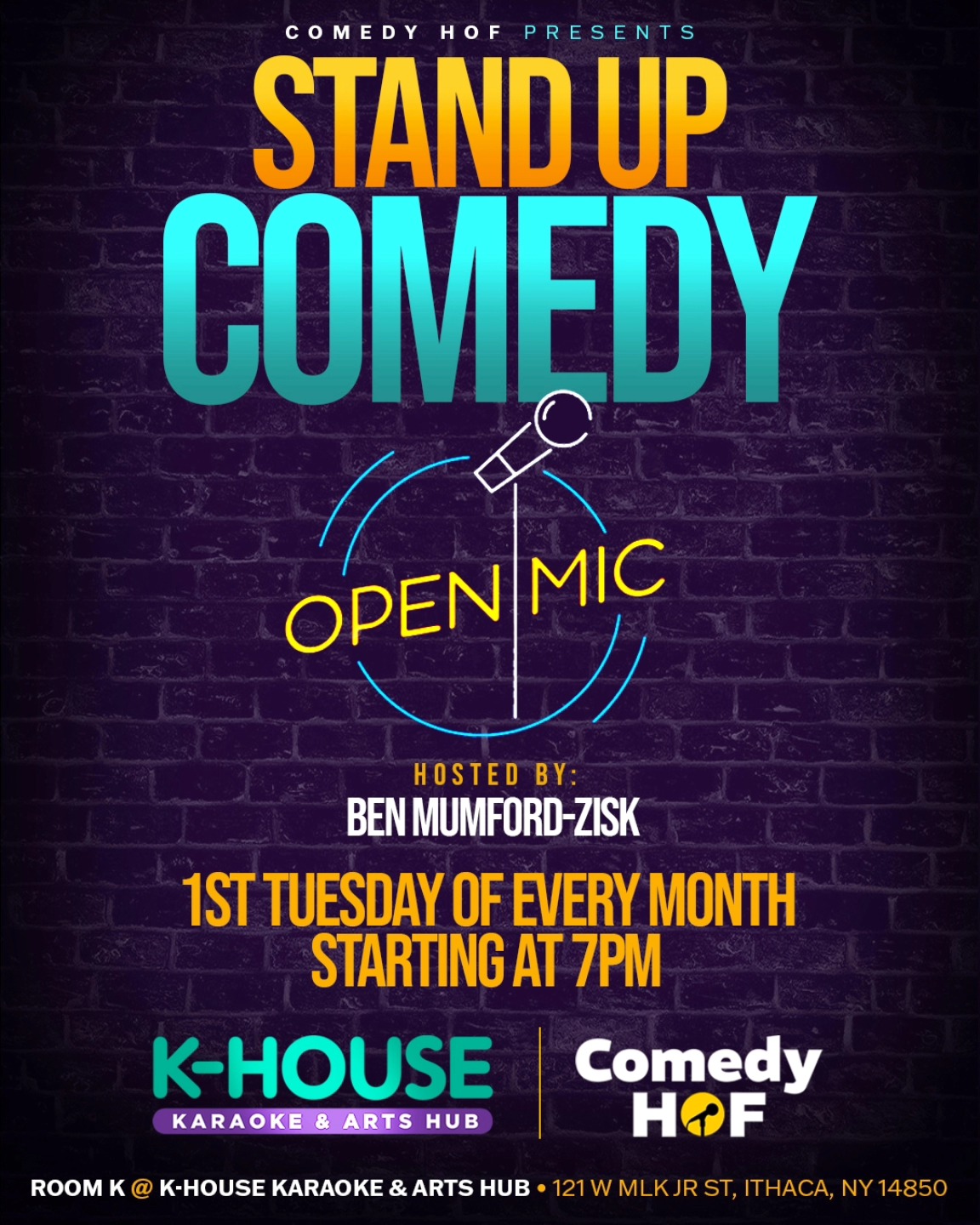 ComedyHOF Open Mic - Room K @ K-House Karaoke & Arts Hub