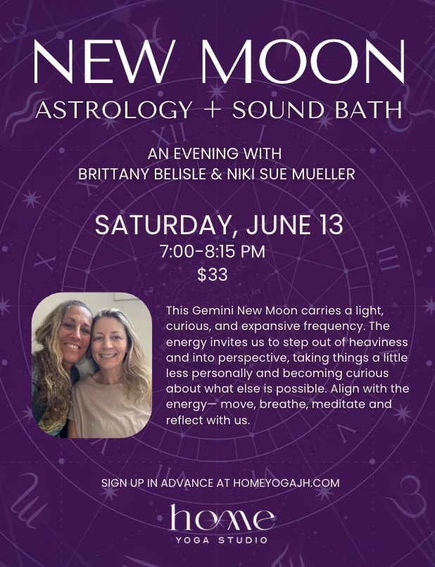 New Moon Astrology with Sound Bath