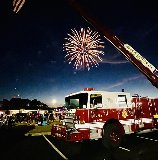 Downtown Selma Fireworks