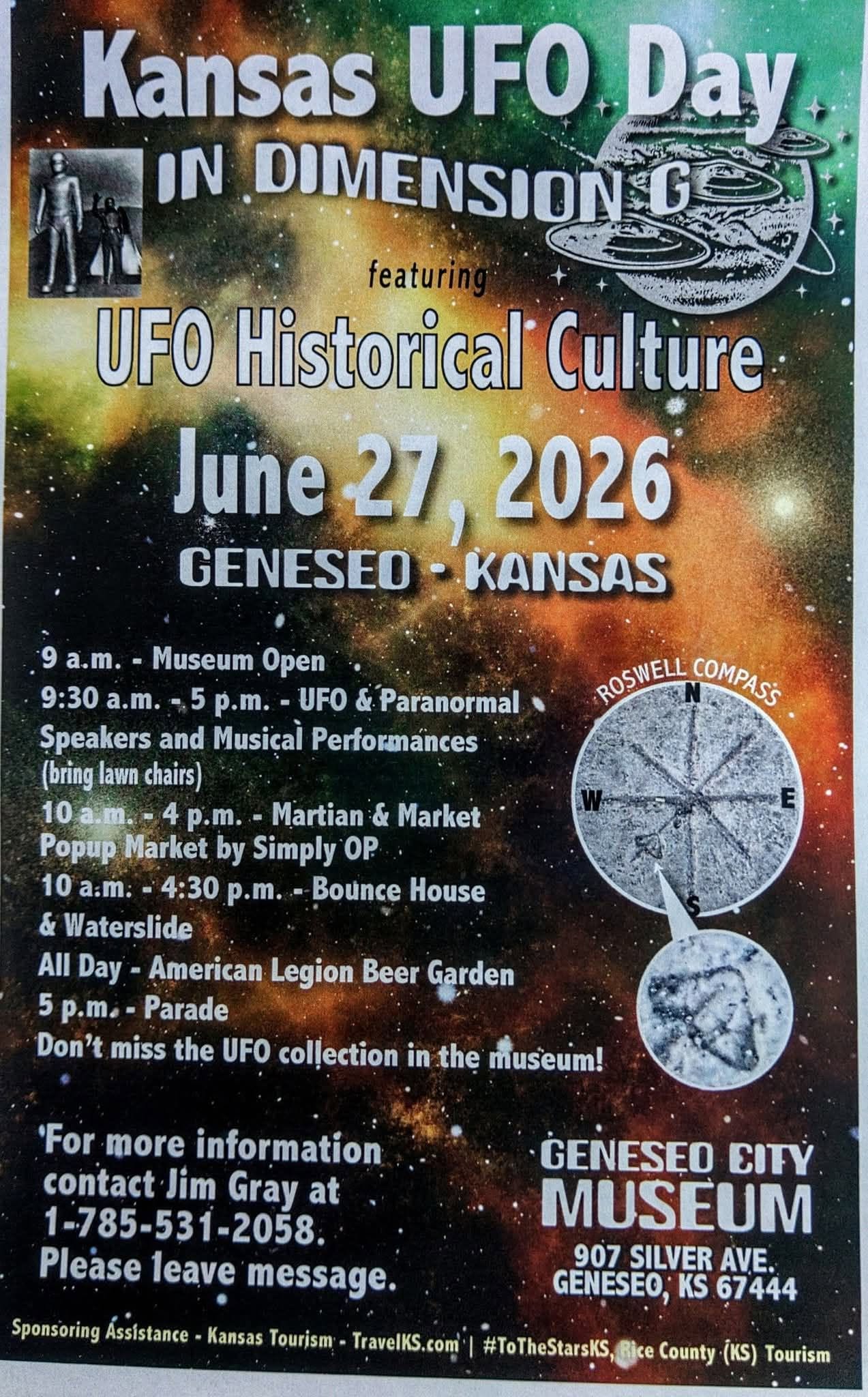 Saucers & Aliens: Kansas UFO Day in Dimension G - Geneseo KS, 67444