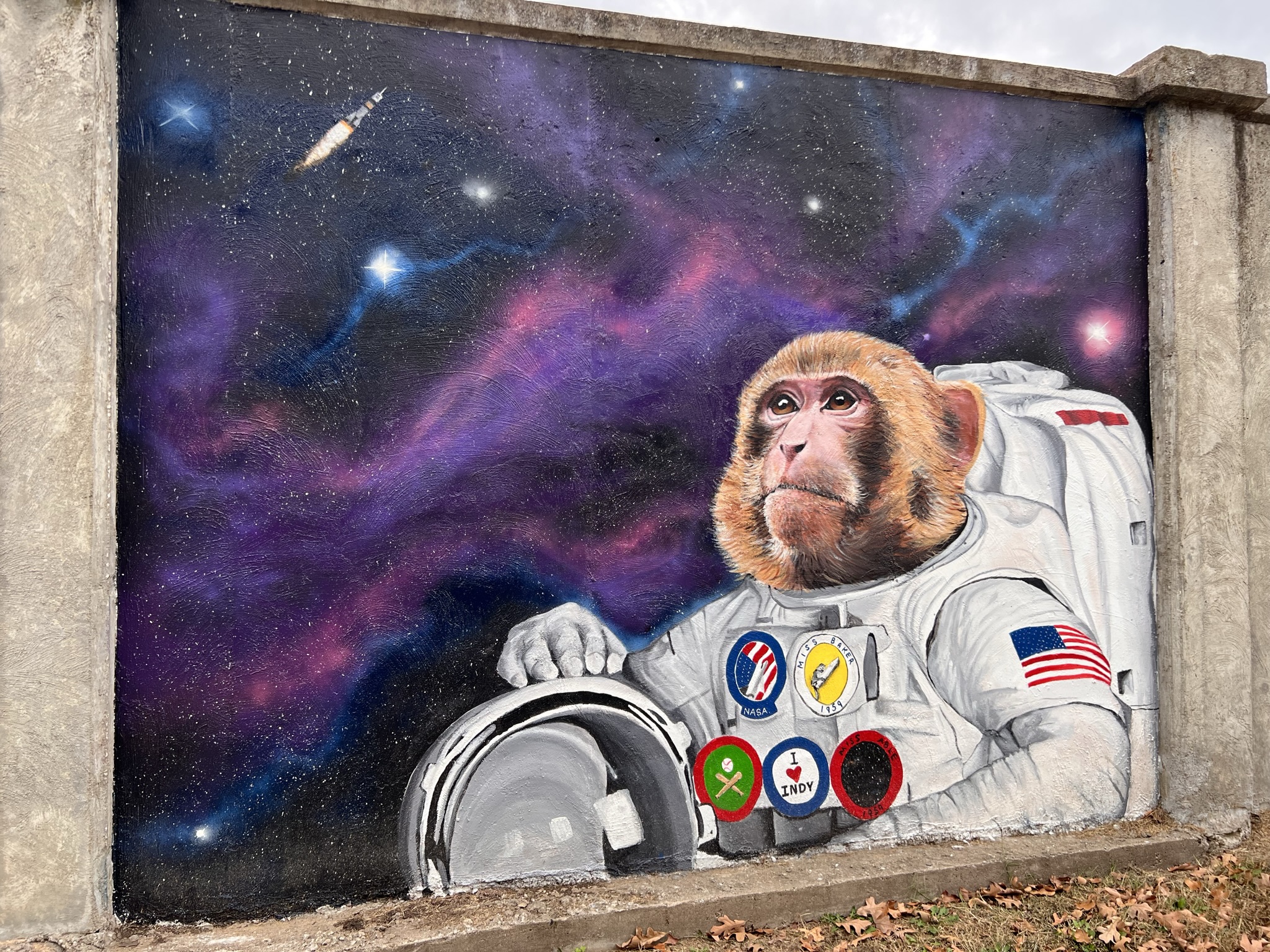 Miss Able - Astromonkey Mural - Independence KS, 67301