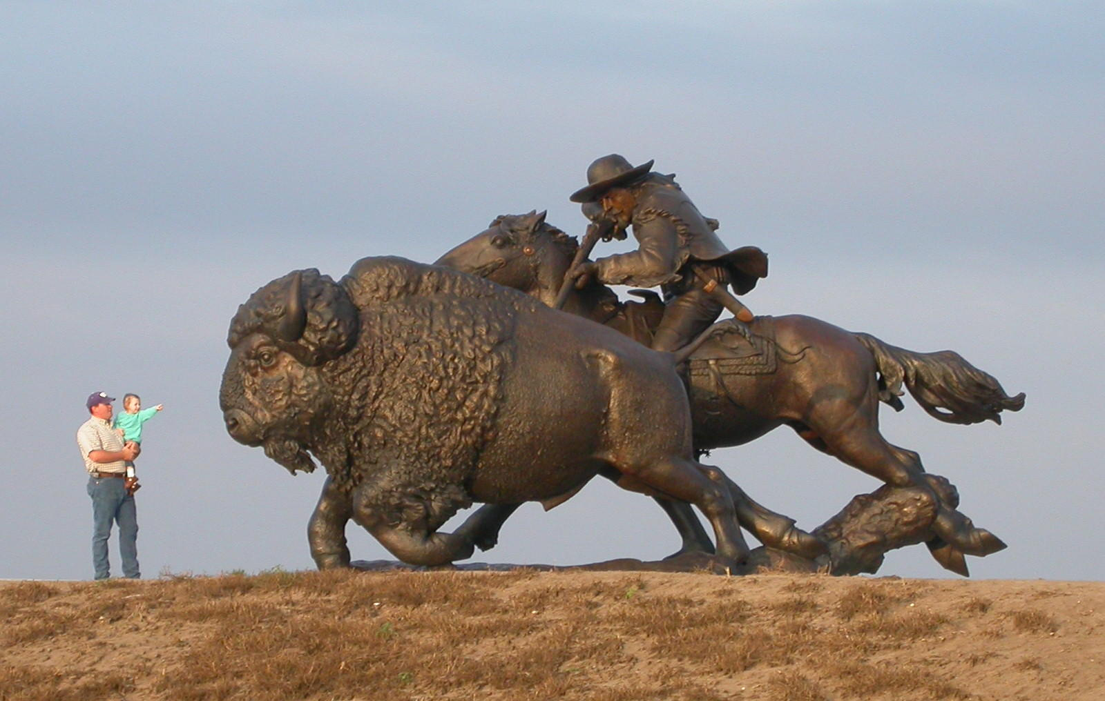 Buffalo Bill Bronze Sculpture - Oakley KS, 67748