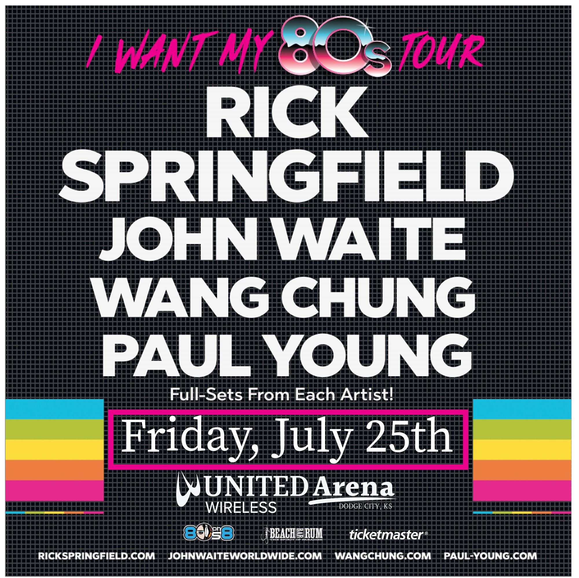 Rick Springfield: I Want My 80's Back Tour - Dodge City KS