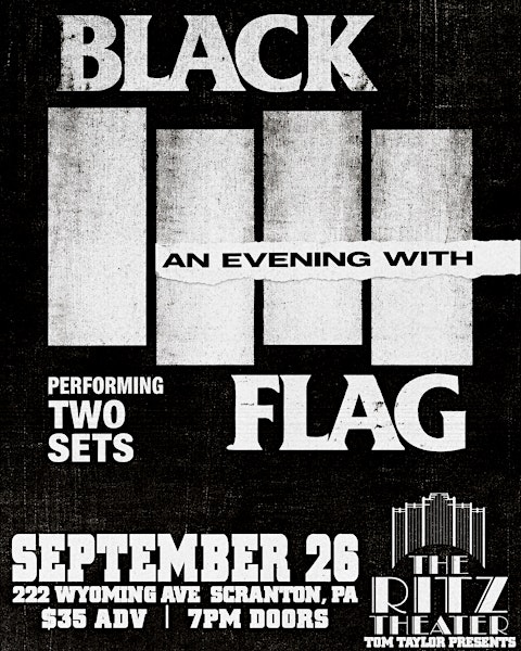 An Evening With Black Flag | Scranton, PA