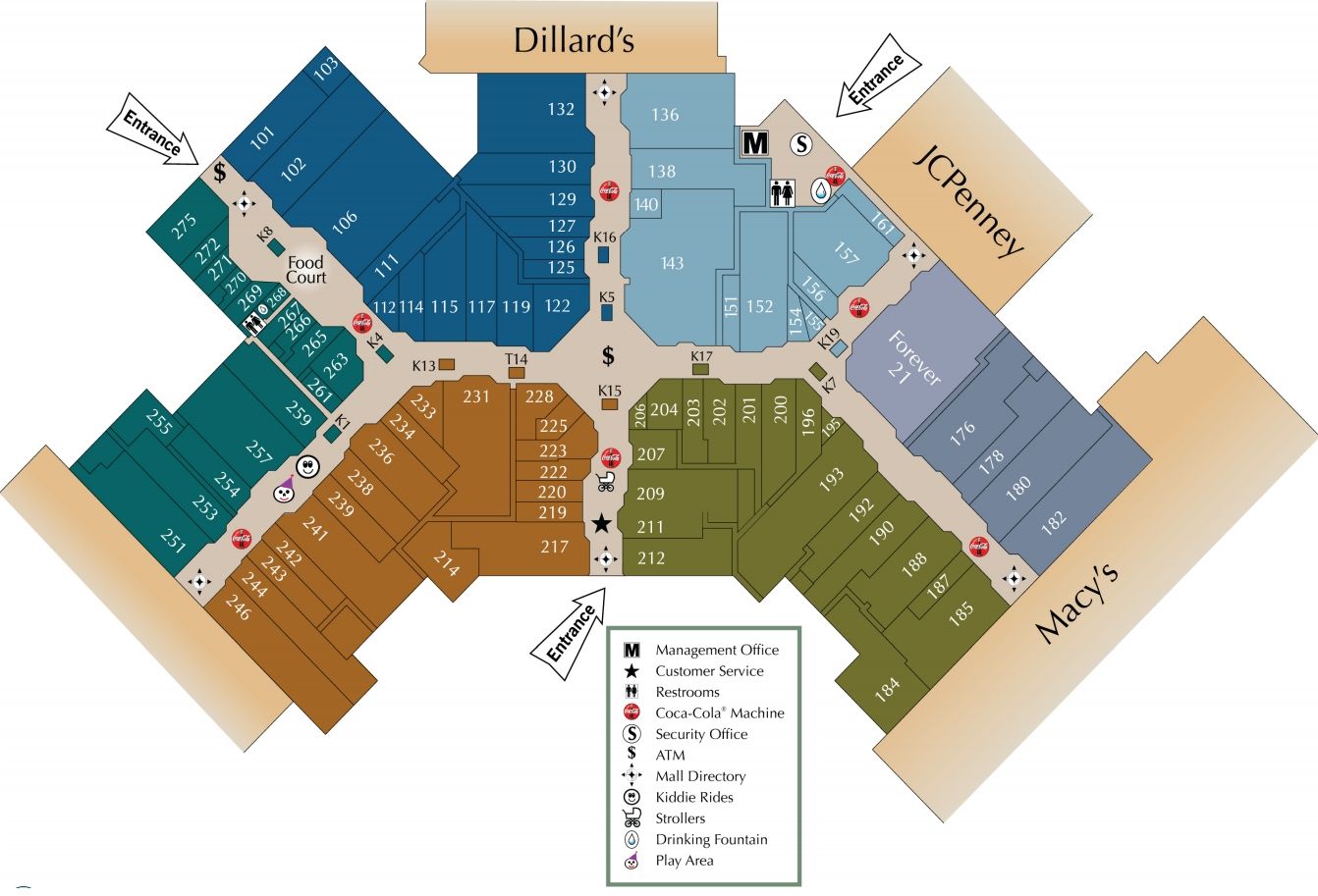 Mall Of Louisiana Map Acadiana Mall | Lafayette, La