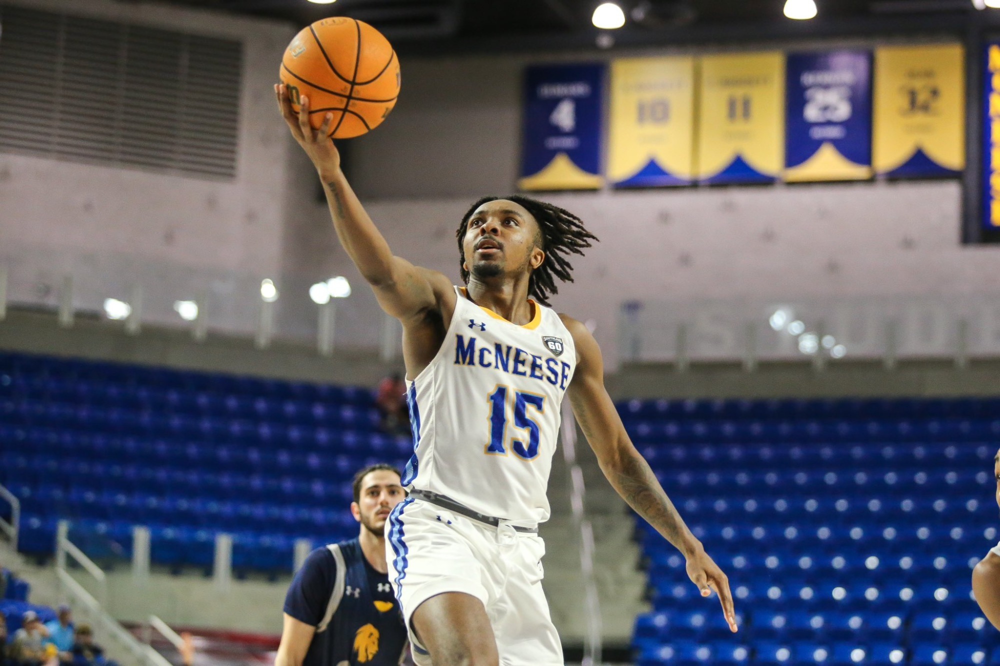 Men's Gold McNeese State Cowboys Basketball Jersey