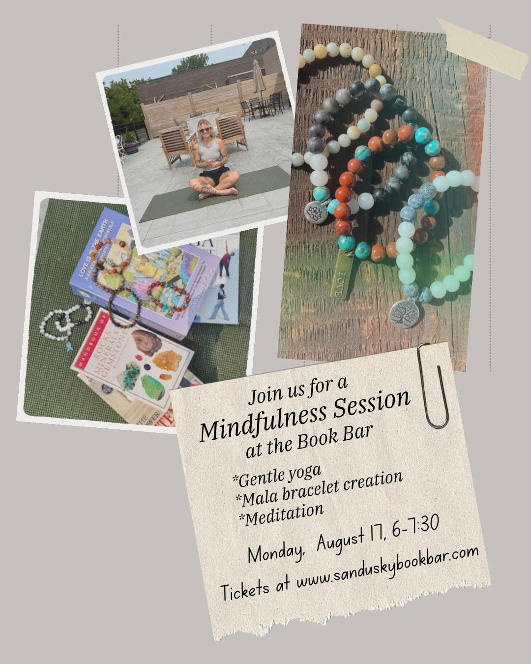 Books, Bracelets, and Yoga: A Mindfulness Session at the Book Bar