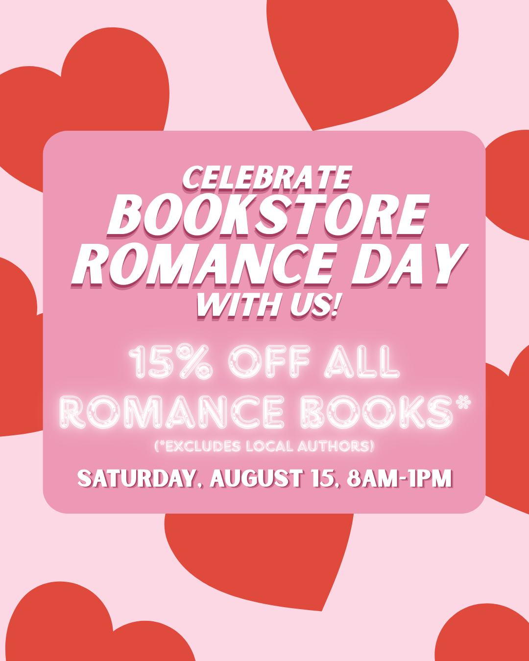 Sandusky Book Bar's Bookstore Romance Day!