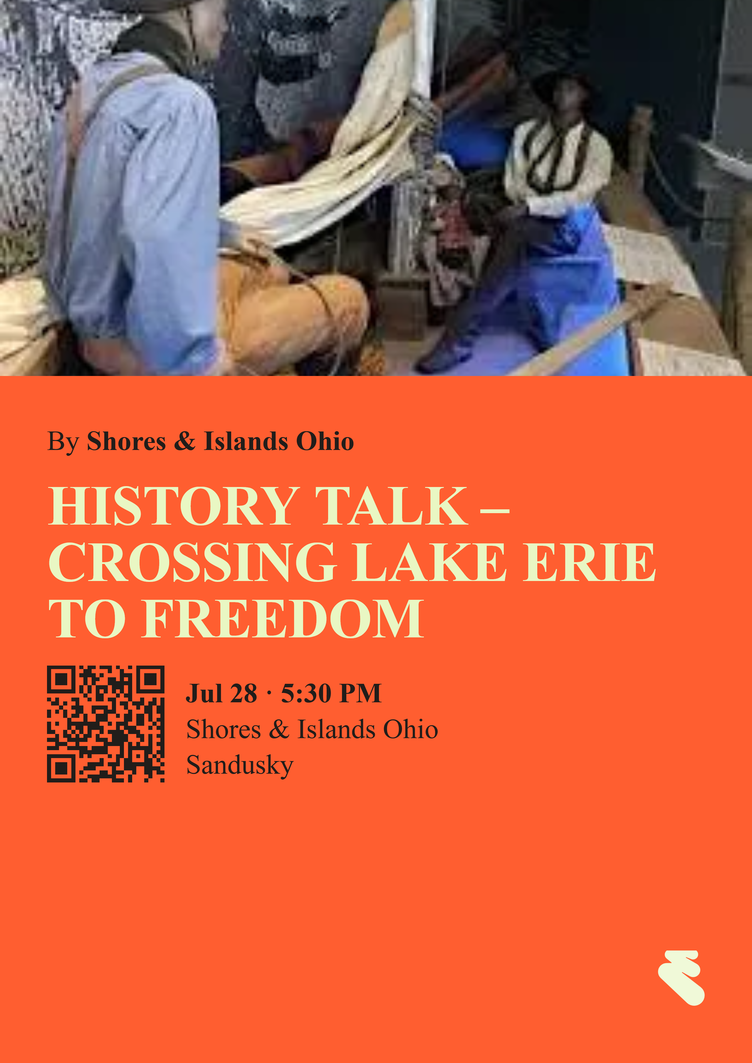 Time Traveler: Shores & Islands History Talk - Crossing Lake Erie to Freedom