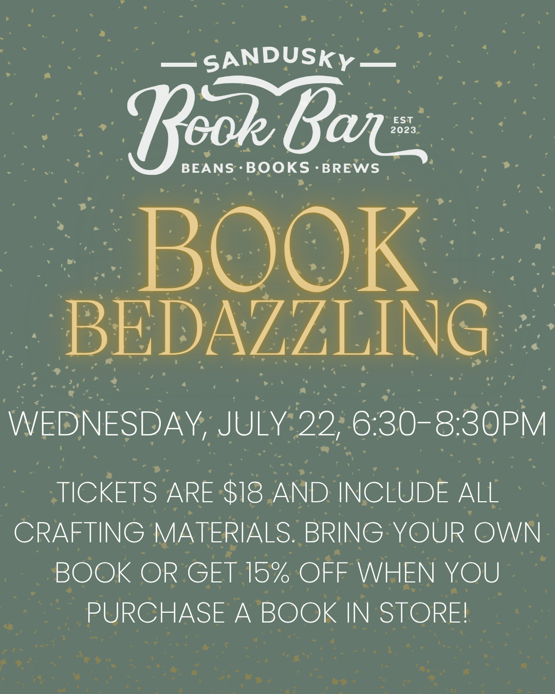 Book Bedazzling at the Book Bar