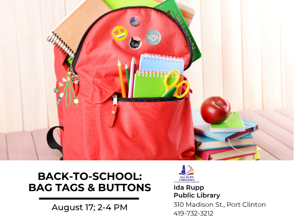 Back-to-School: Bag Tags & Buttons