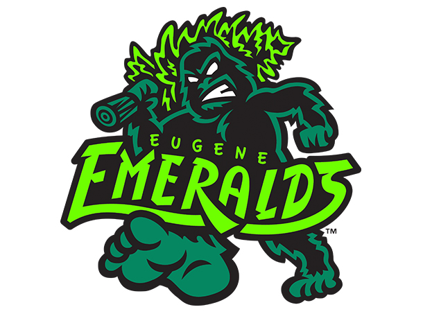 Sluggo, mascot of the Eugene Emeralds Baseball Team  Oregon waterfalls,  Evergreen forest, Covered bridges