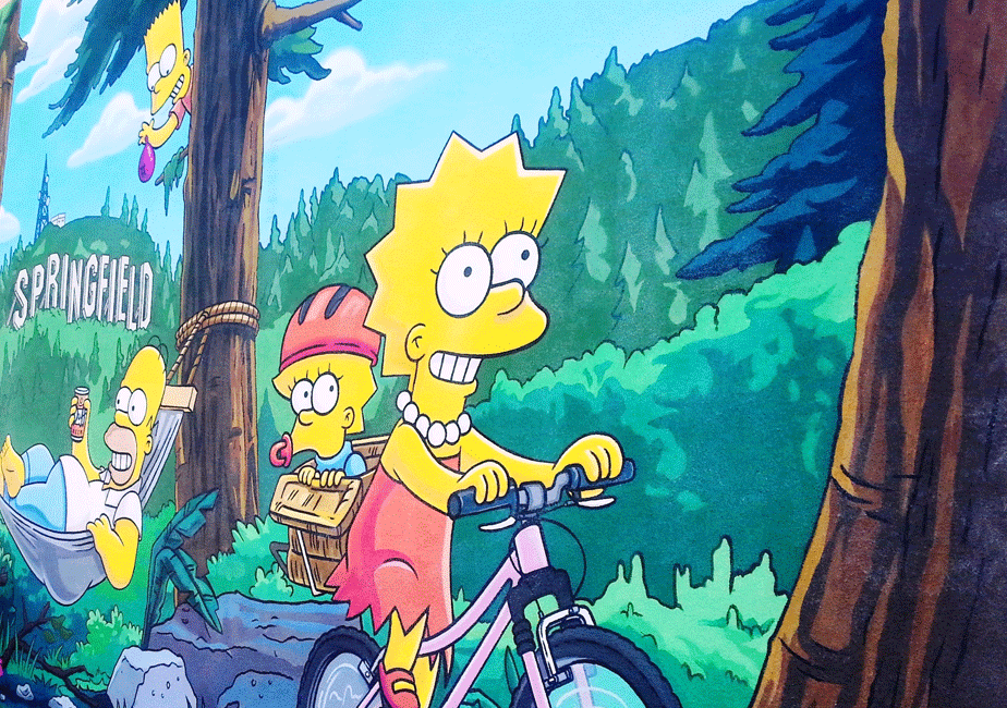 Artist Creates Simpsons-Inspired Mural In Powerful Message Against