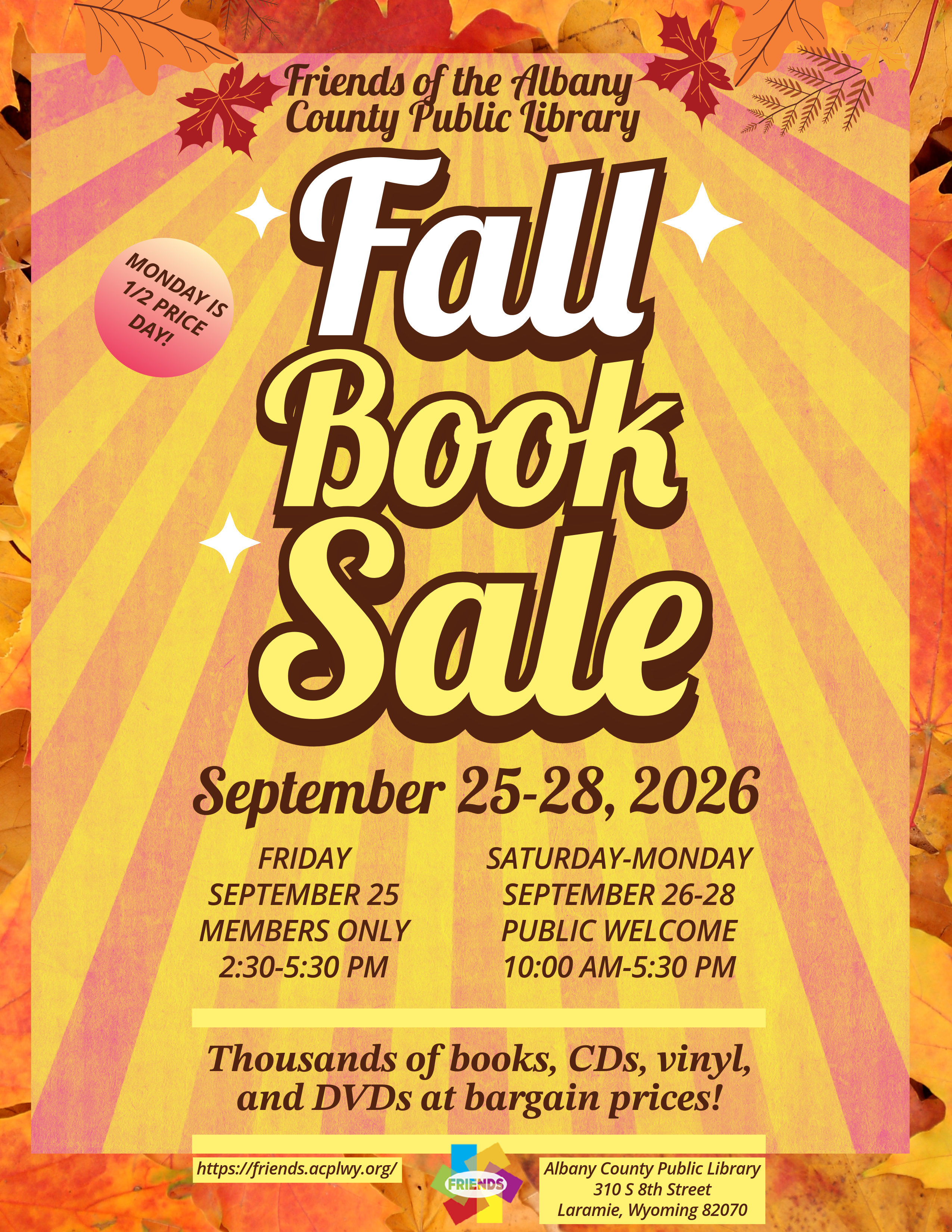 Friends of the Albany County Public Library Fall Book Sale