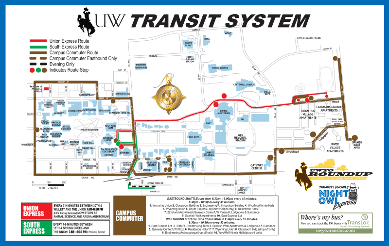 University Of Wyoming Map Attractions Things To Do (Activities) University Of Wyoming Transit  Services | Visit Laramie