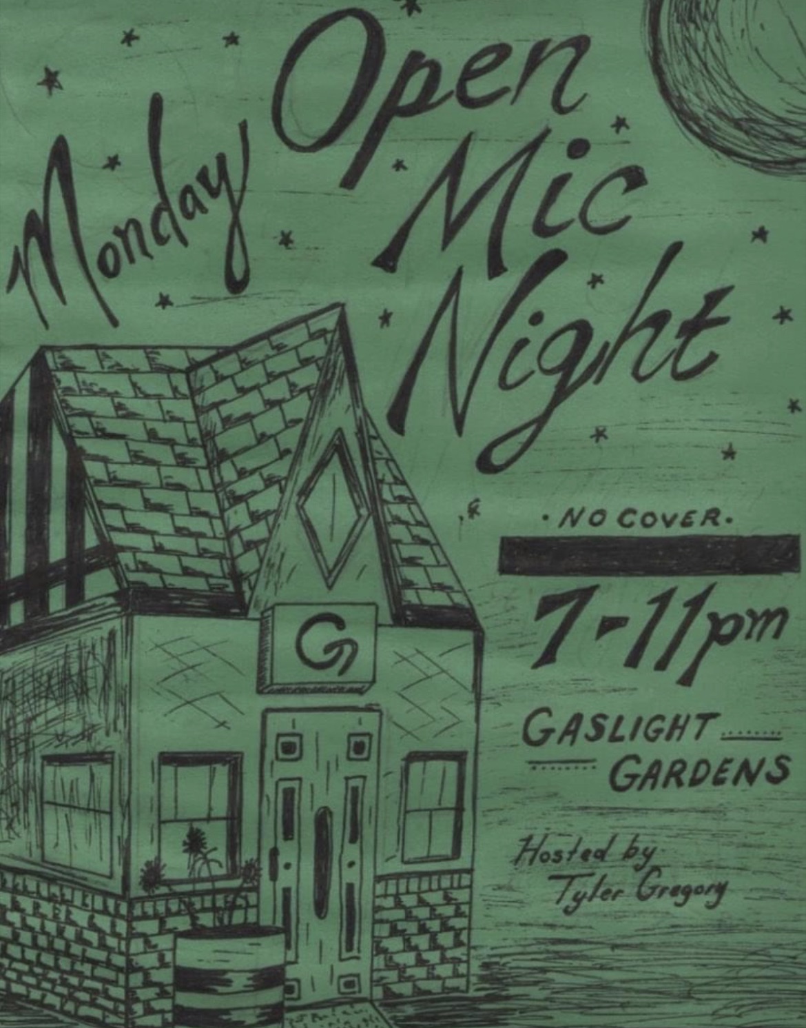Open Mic Night w/ Tyler Gregory - Lawrence KS, 66044