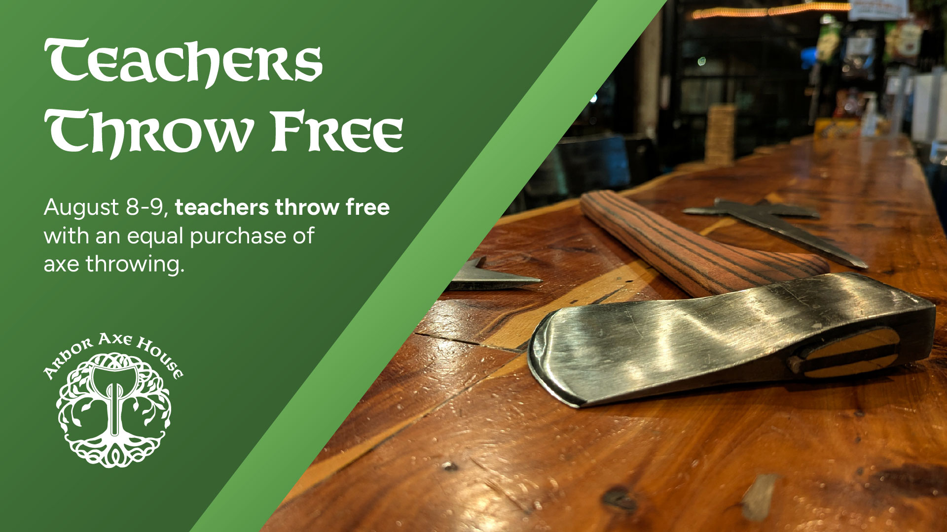 Back to School Axe Throwing Special