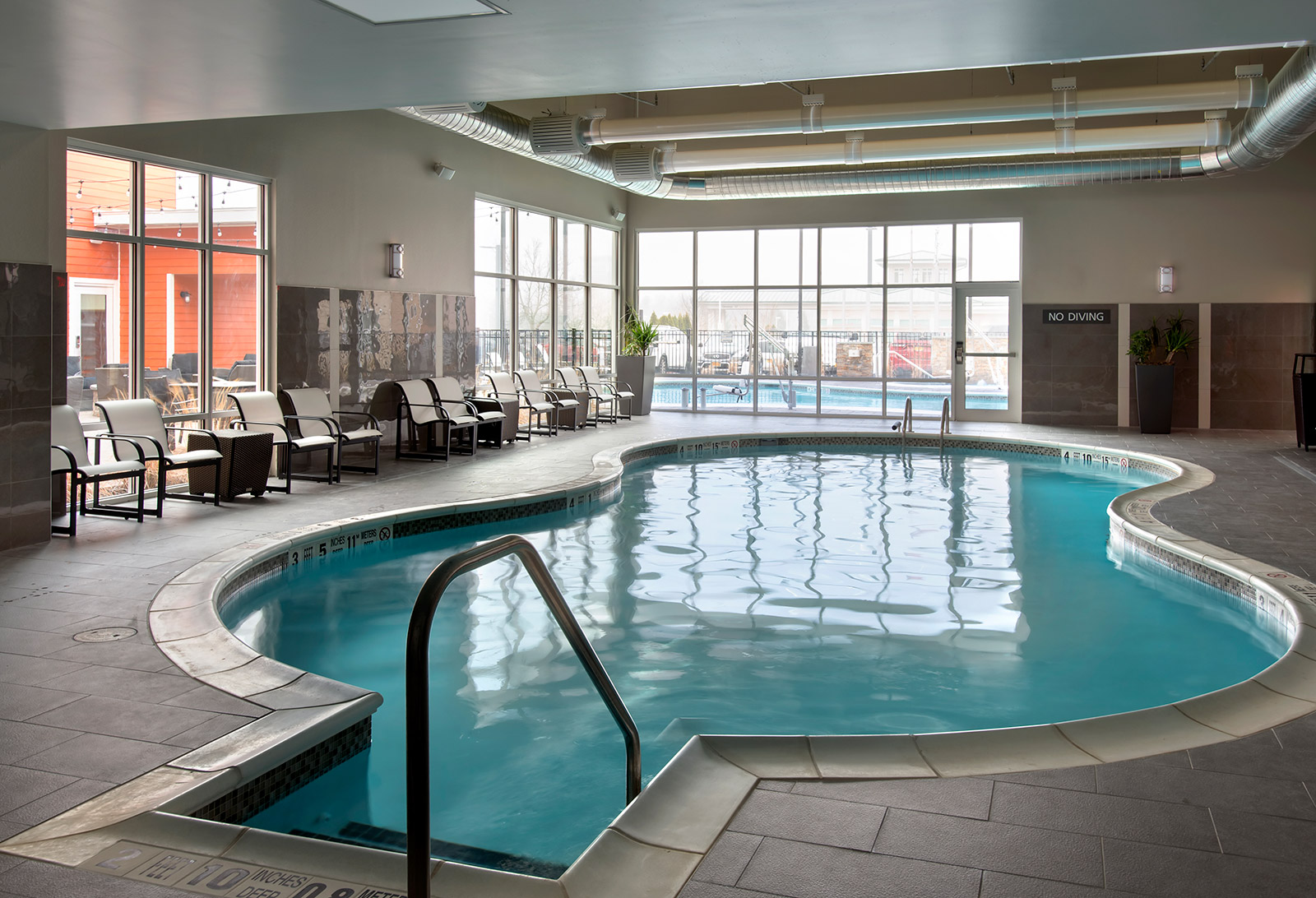 Indoor Pool - Start the day with an invigorating swim in our hotel's indoor pool.
