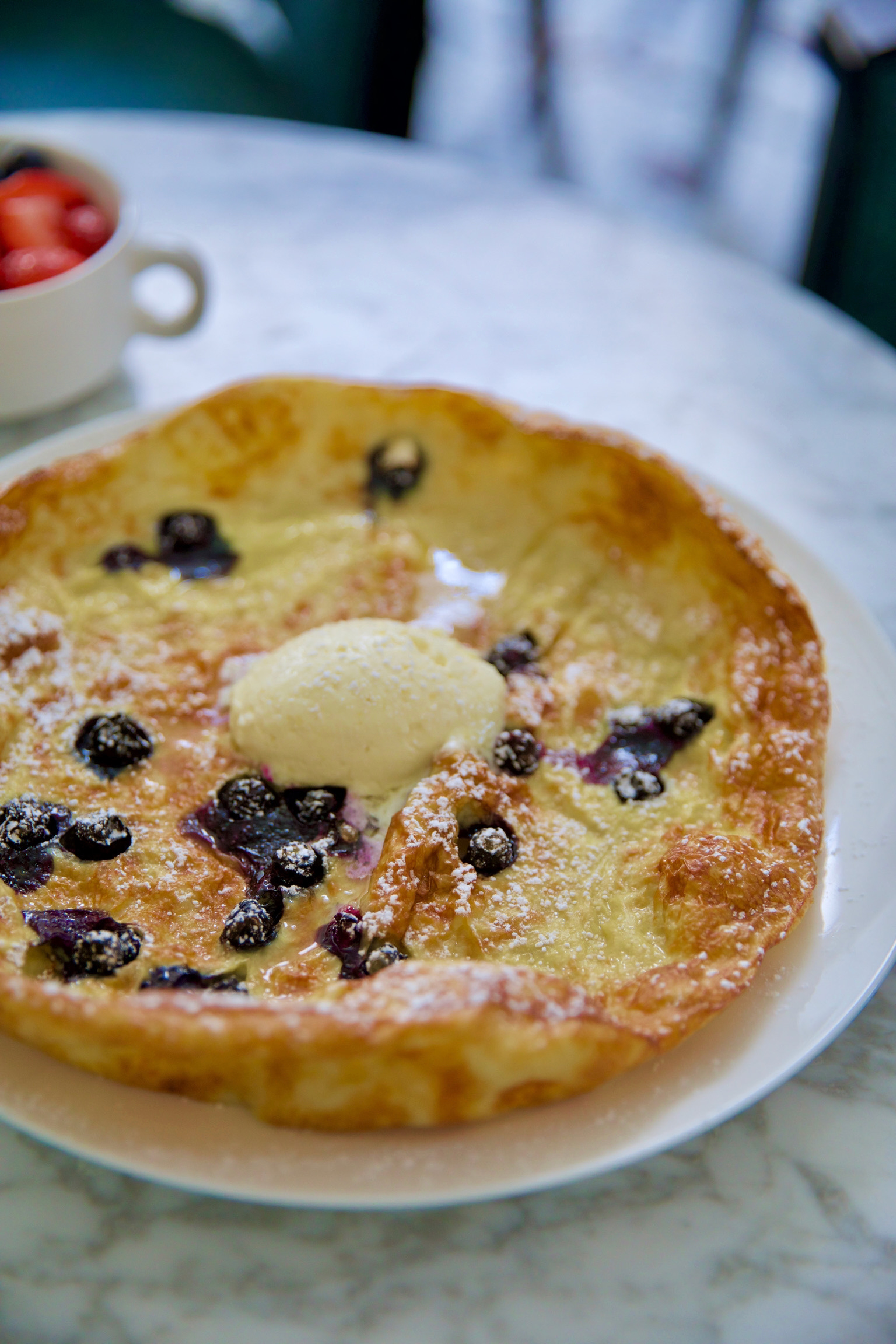 Lemon-Blueberry Dutch Baby Pancake