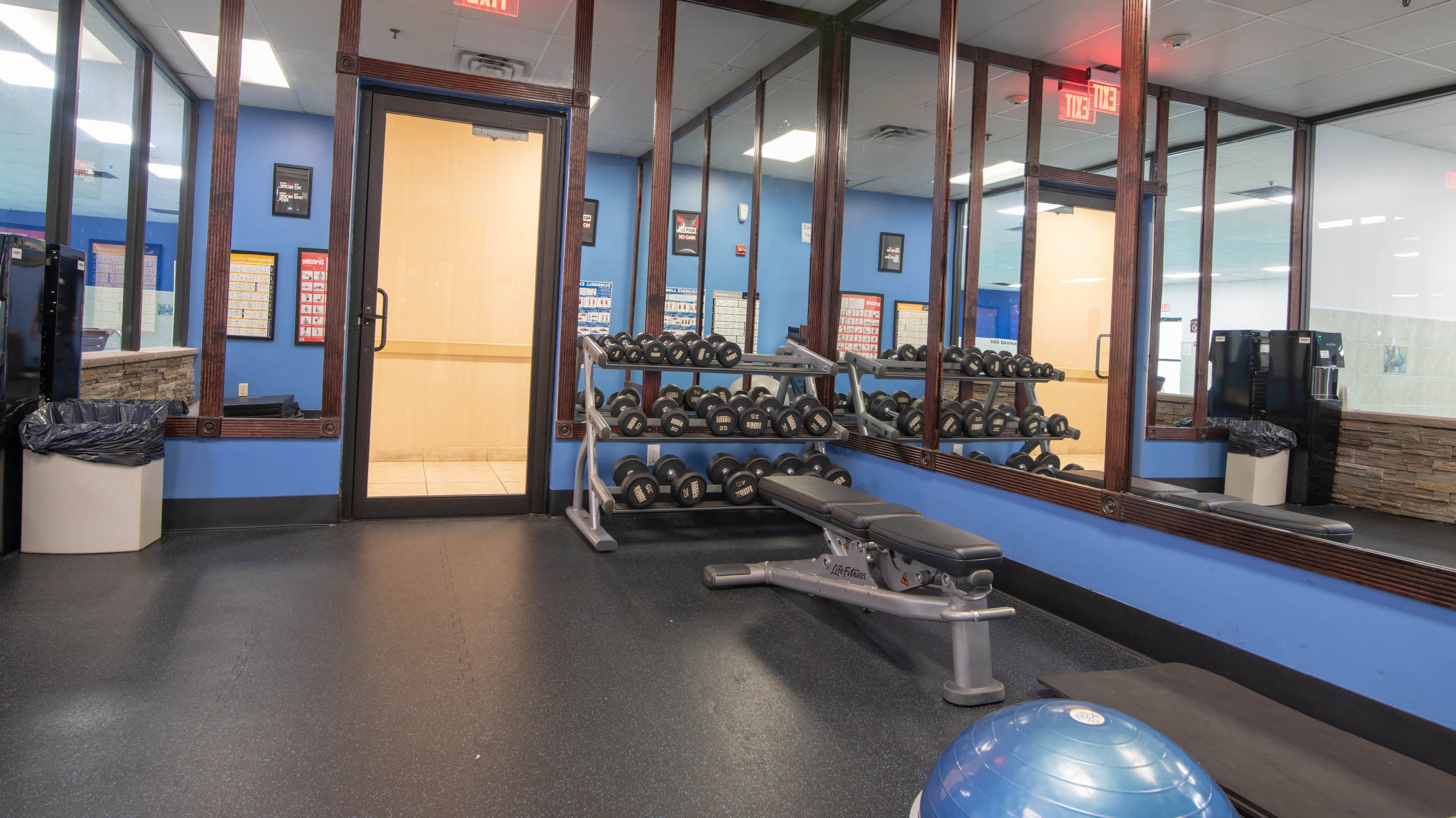 FREE 24 hour 2 room fitness center