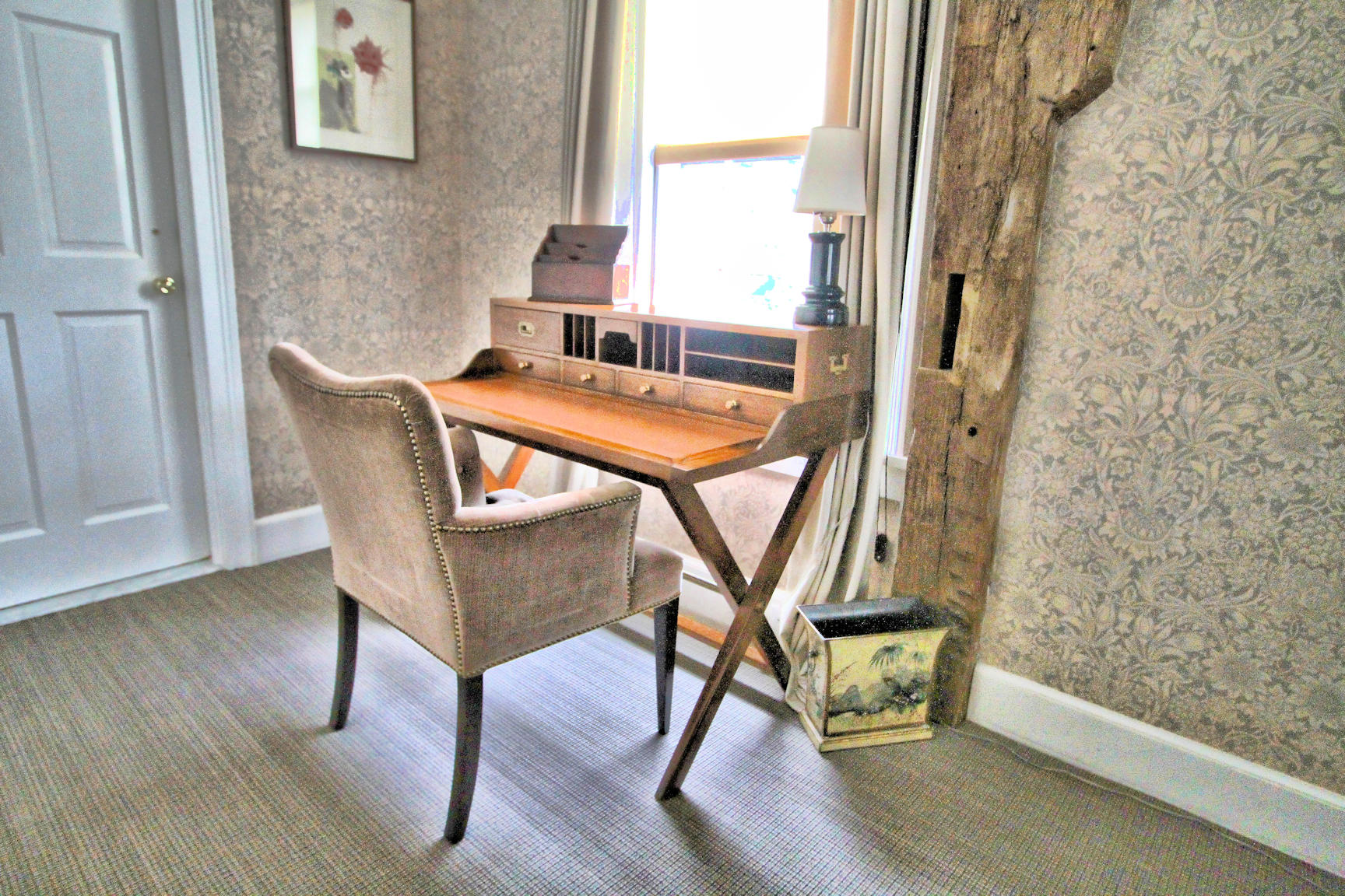 Guest Room Detail at The 1770 House in East Hampton