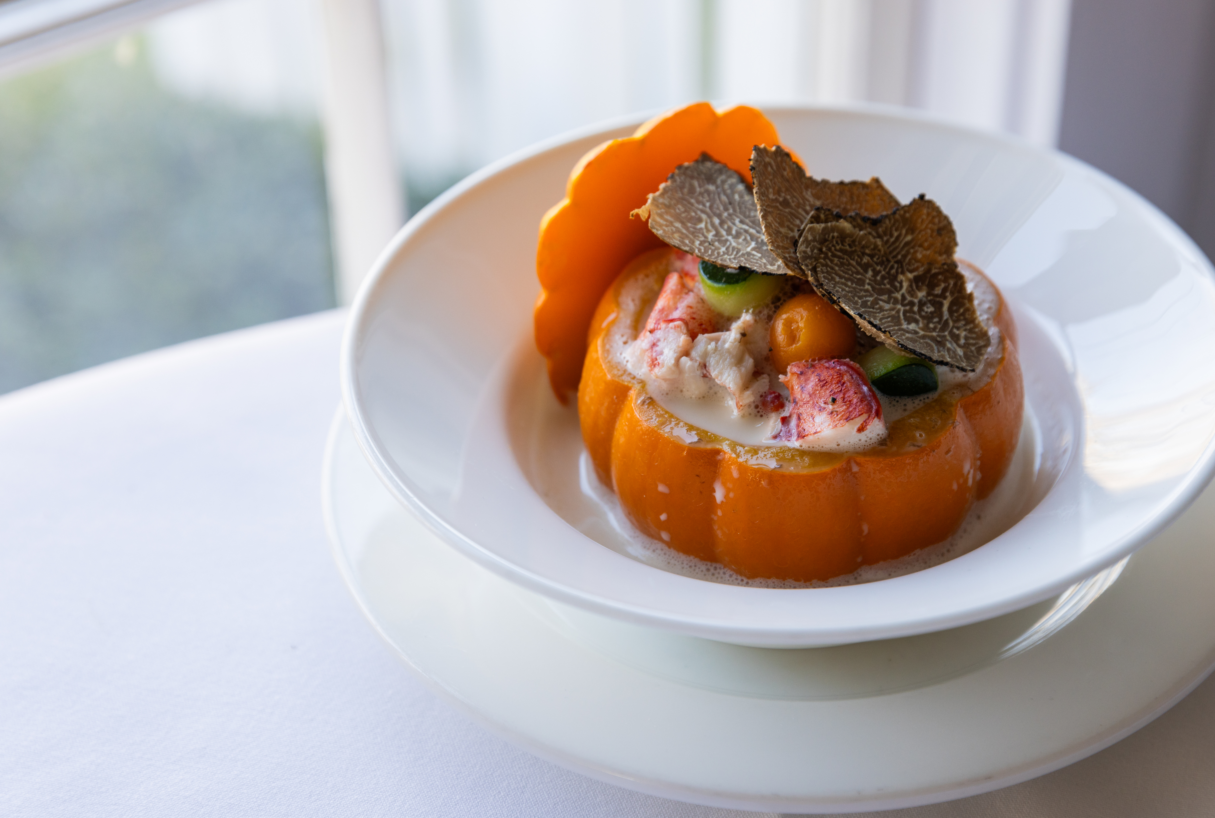 MINI PUMPKIN WITH LOBSTER FRICASSu00c9E