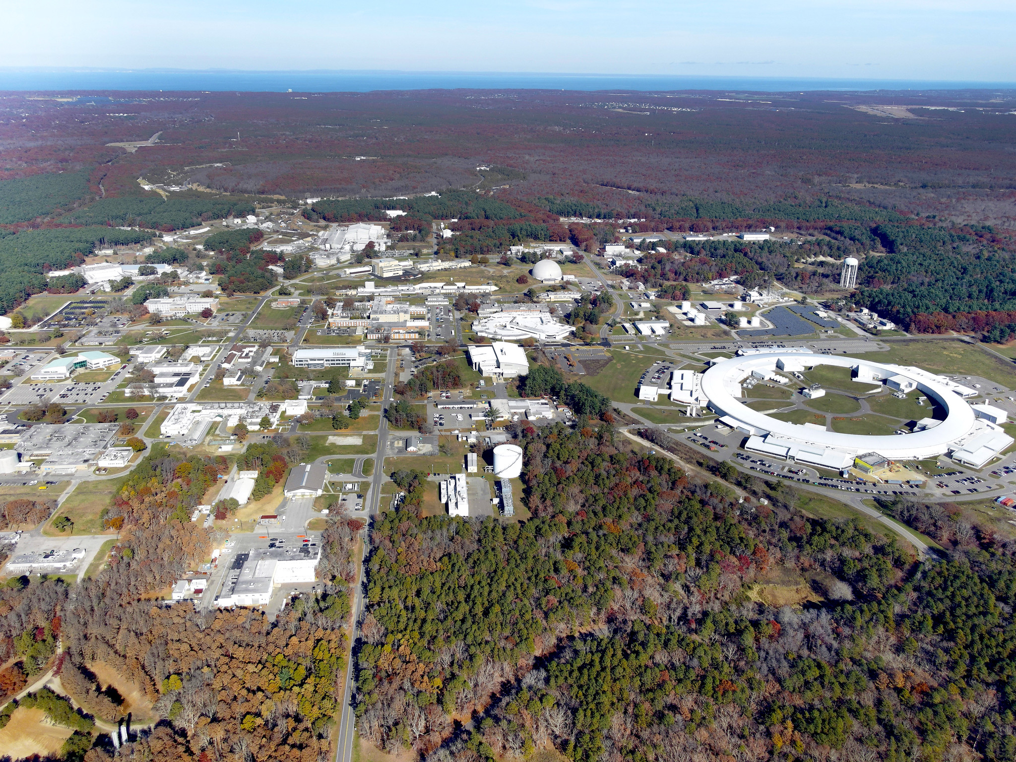 Aerial view of Brookhaven National Laboratory