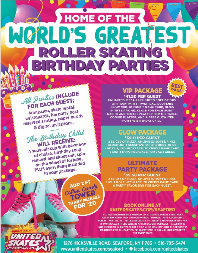 Public Birthday Party Packages