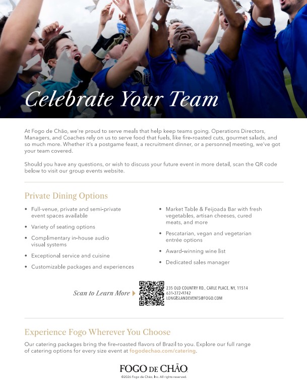 Celebrate Your Team Flyer