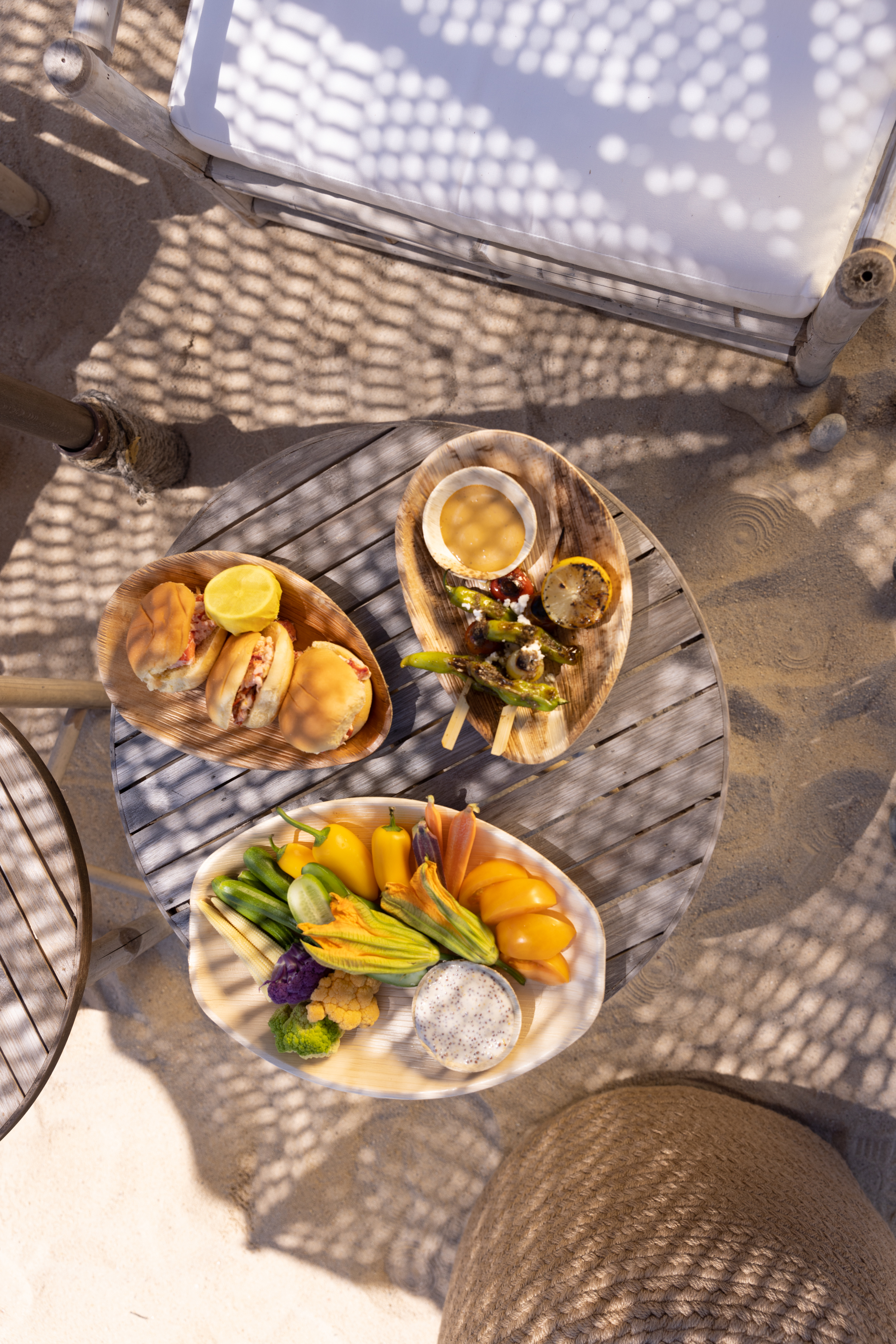 Food at the Beach Club