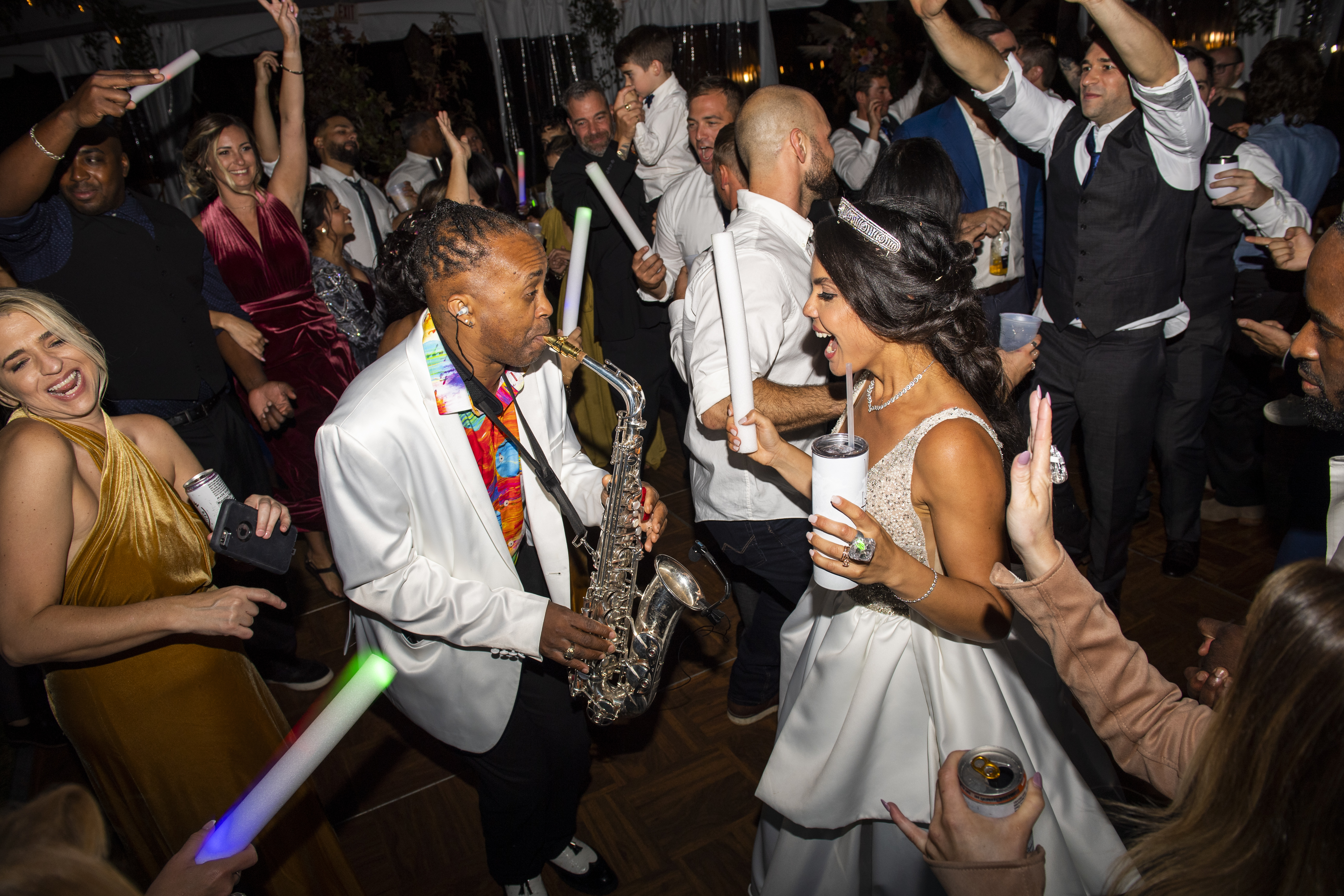 Bride at Reception Party