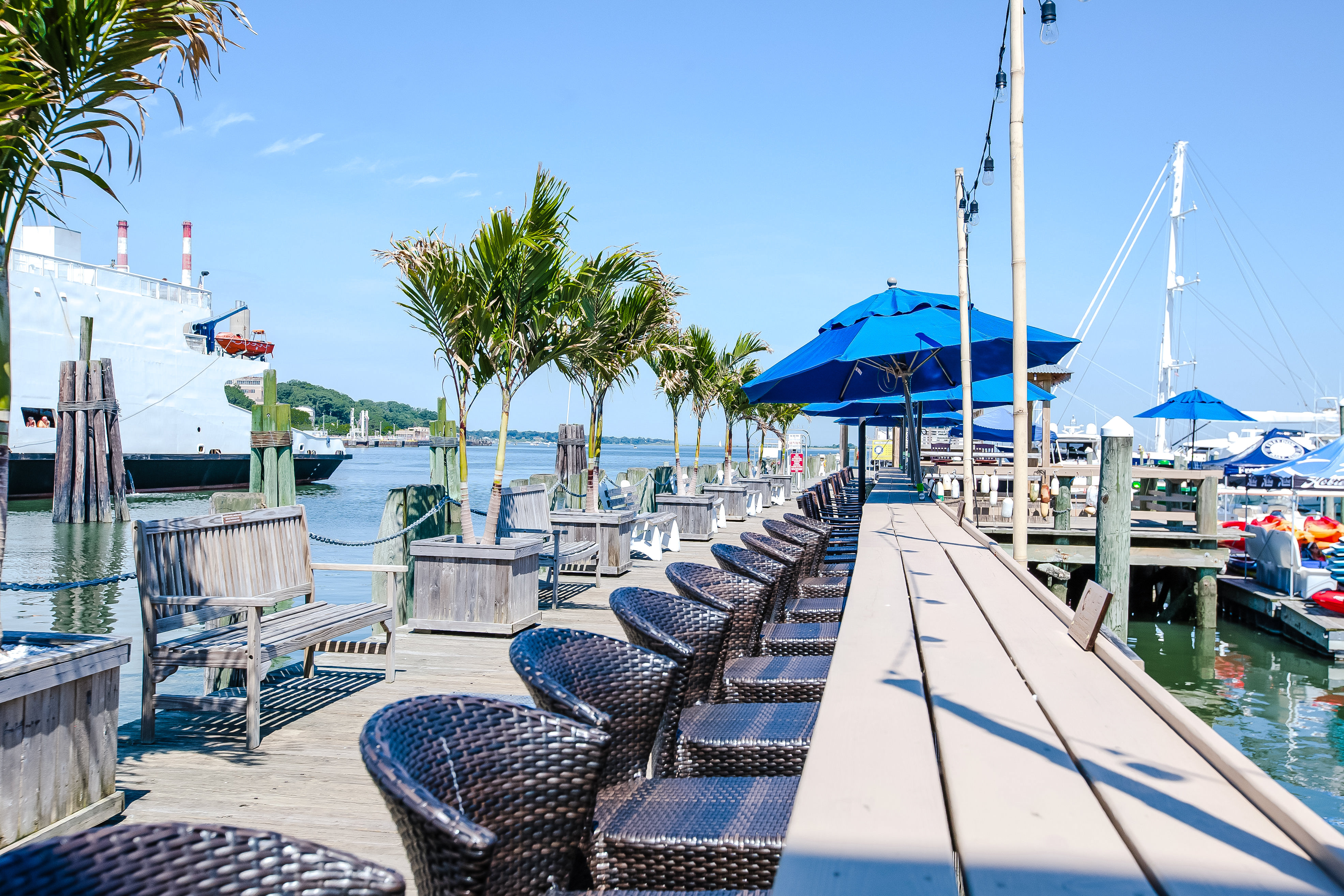 Dock Rail with Live Music in Season