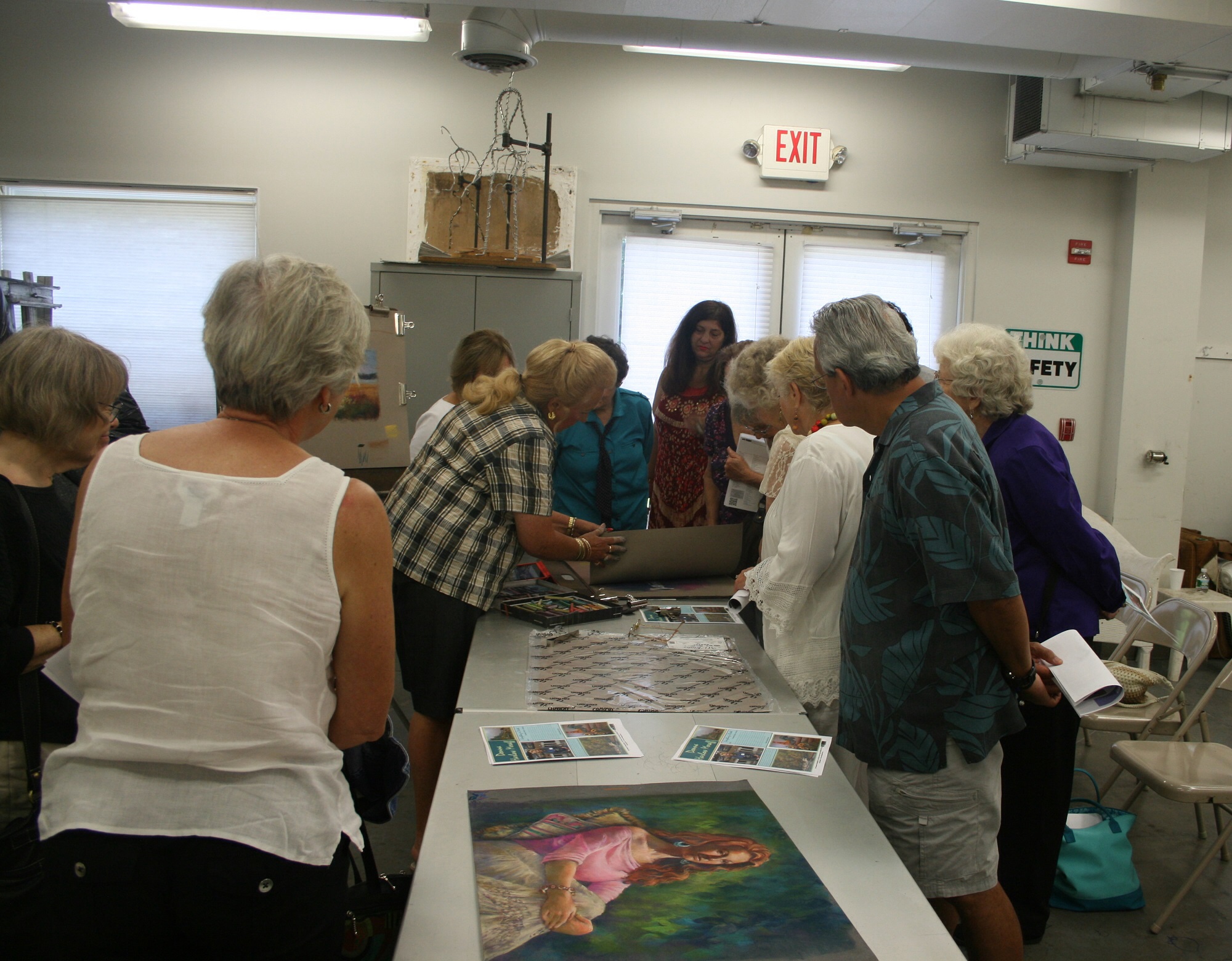 Pastel Painting Demonstration - Pastel Painting Demo at Open House August 2016