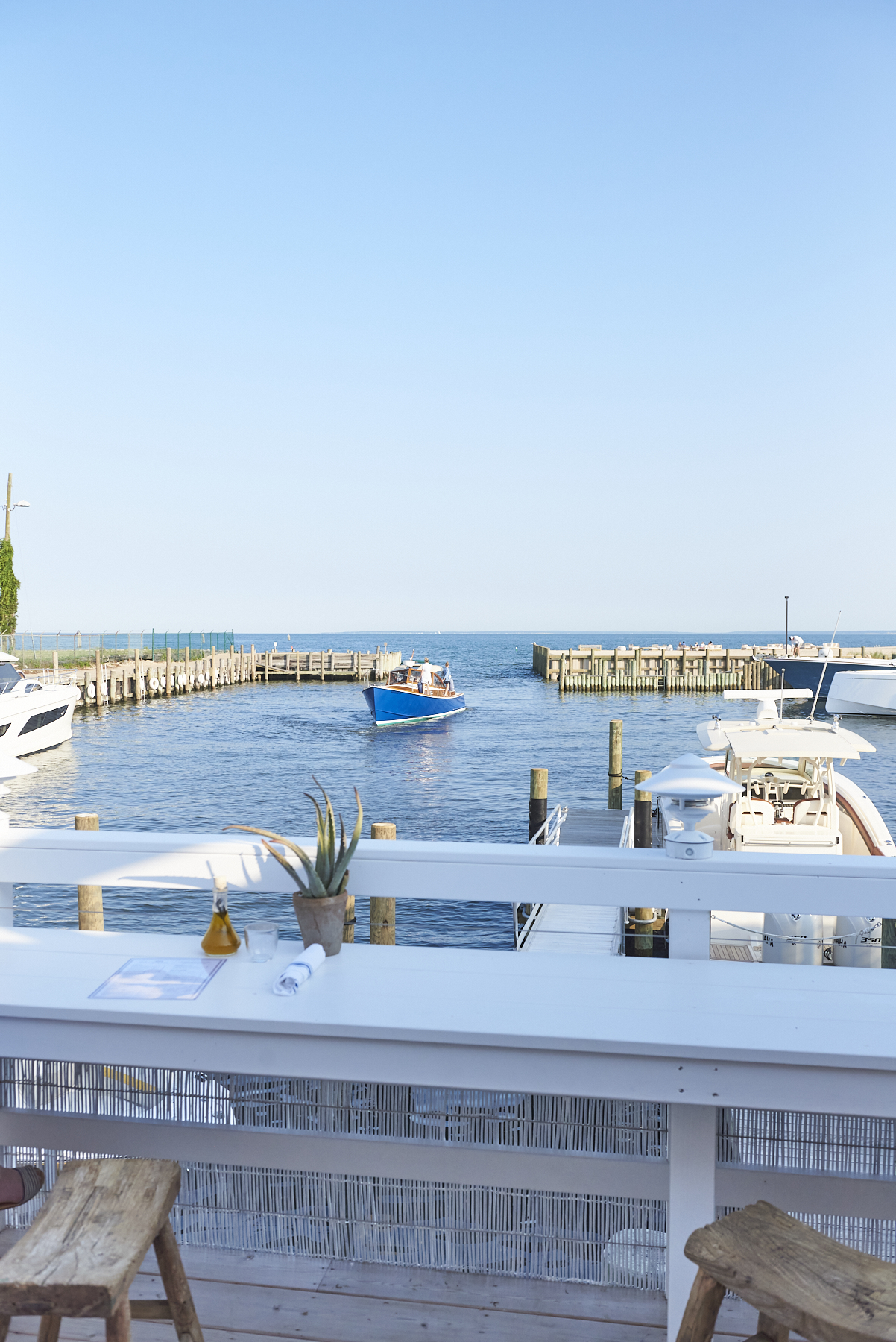 Marina view from the restaurant