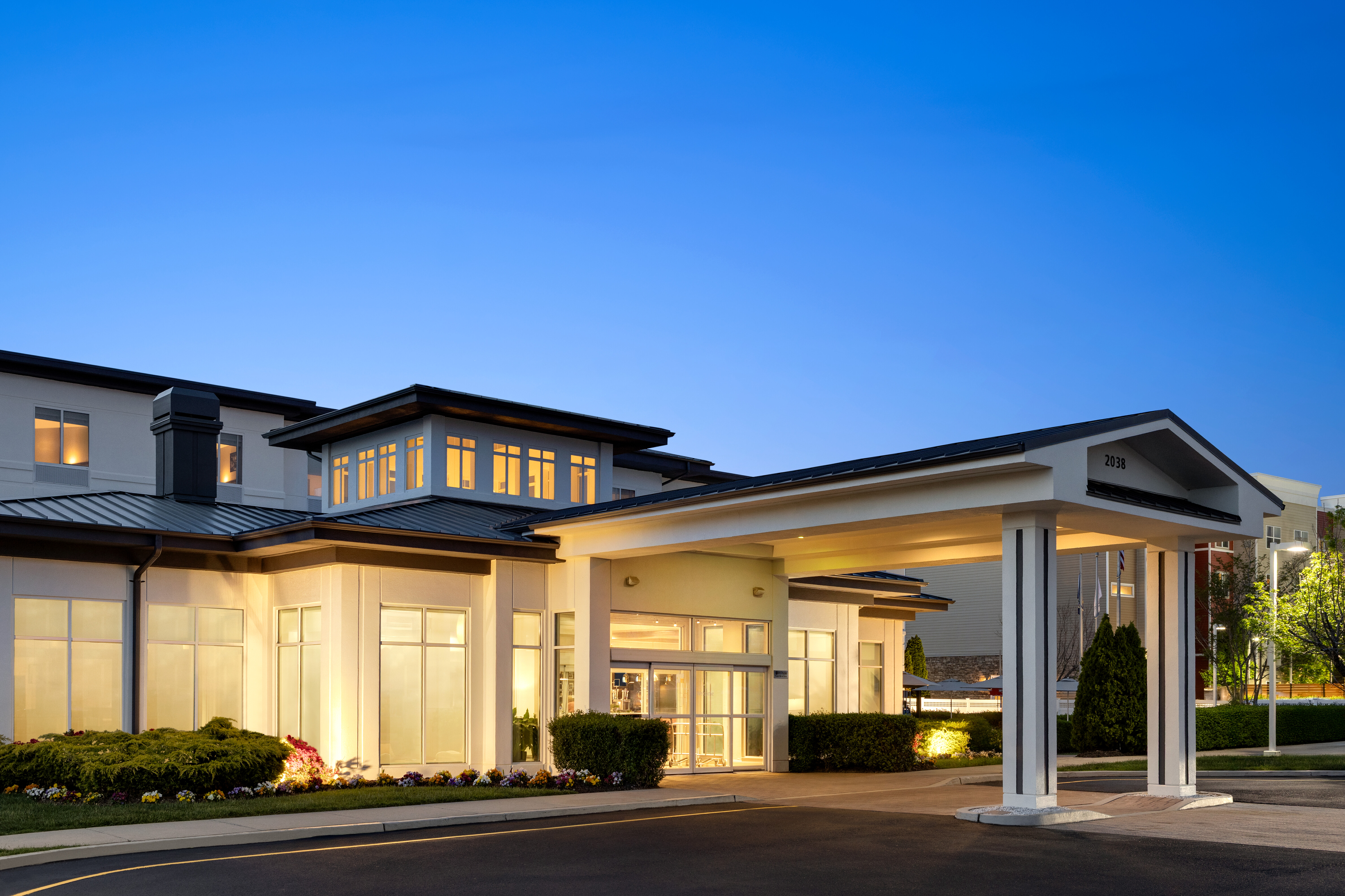 Exterior at night