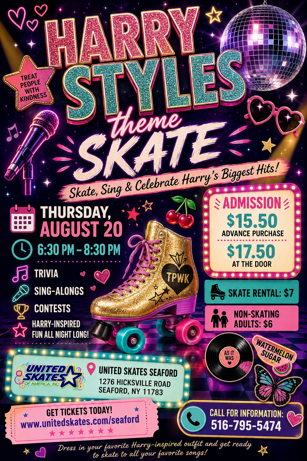 8/20/26 ud83dudc96ud83dudefc Harryu202fStylesu202fThemeu202fSkateu202fParty! ud83dudc96
