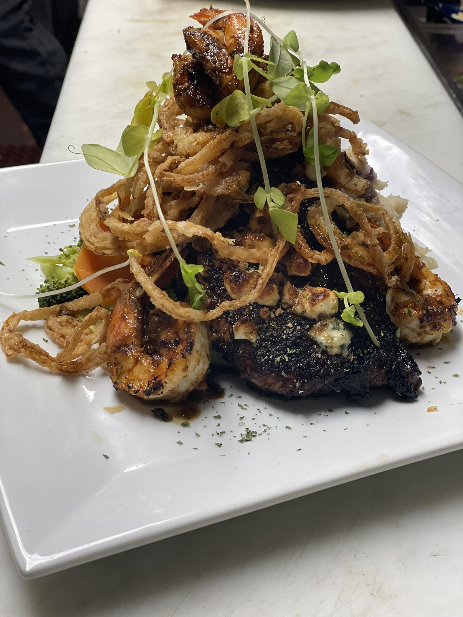 Gorgonzola Crusted Steak
