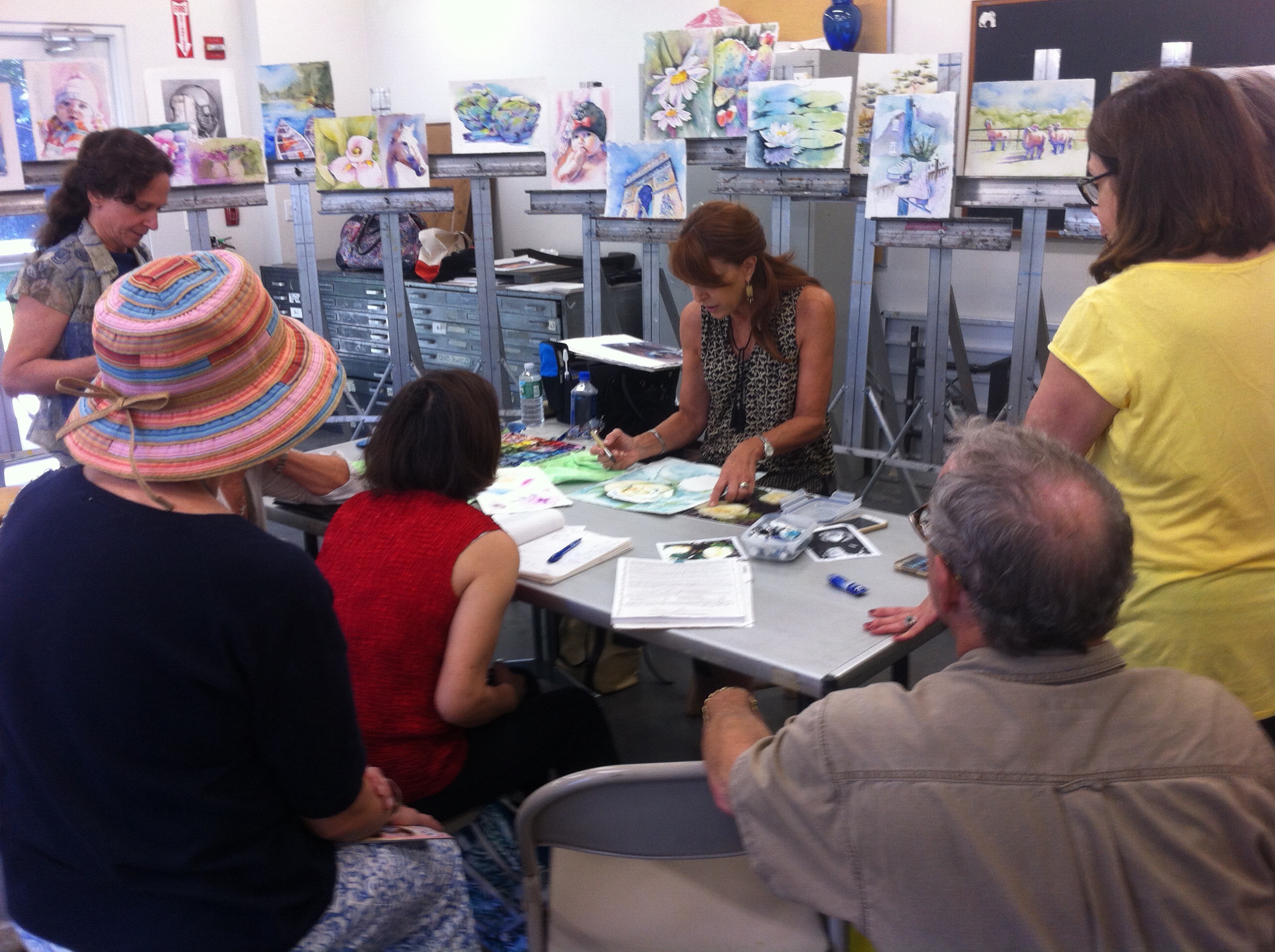 Watercolor Demonstration - Watercolor Demonstration at Open House 2016
