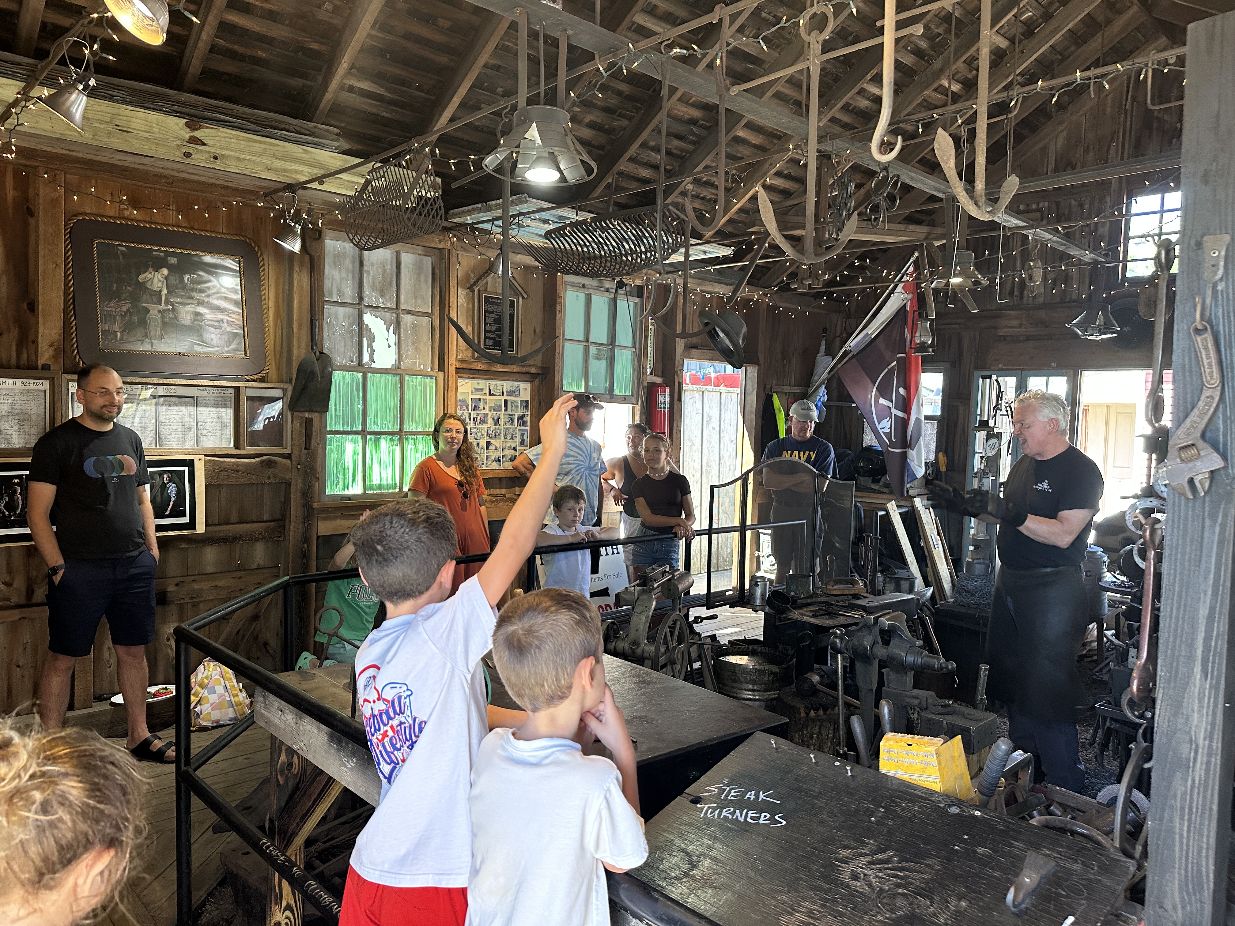 Village Blacksmith Shop Inside
