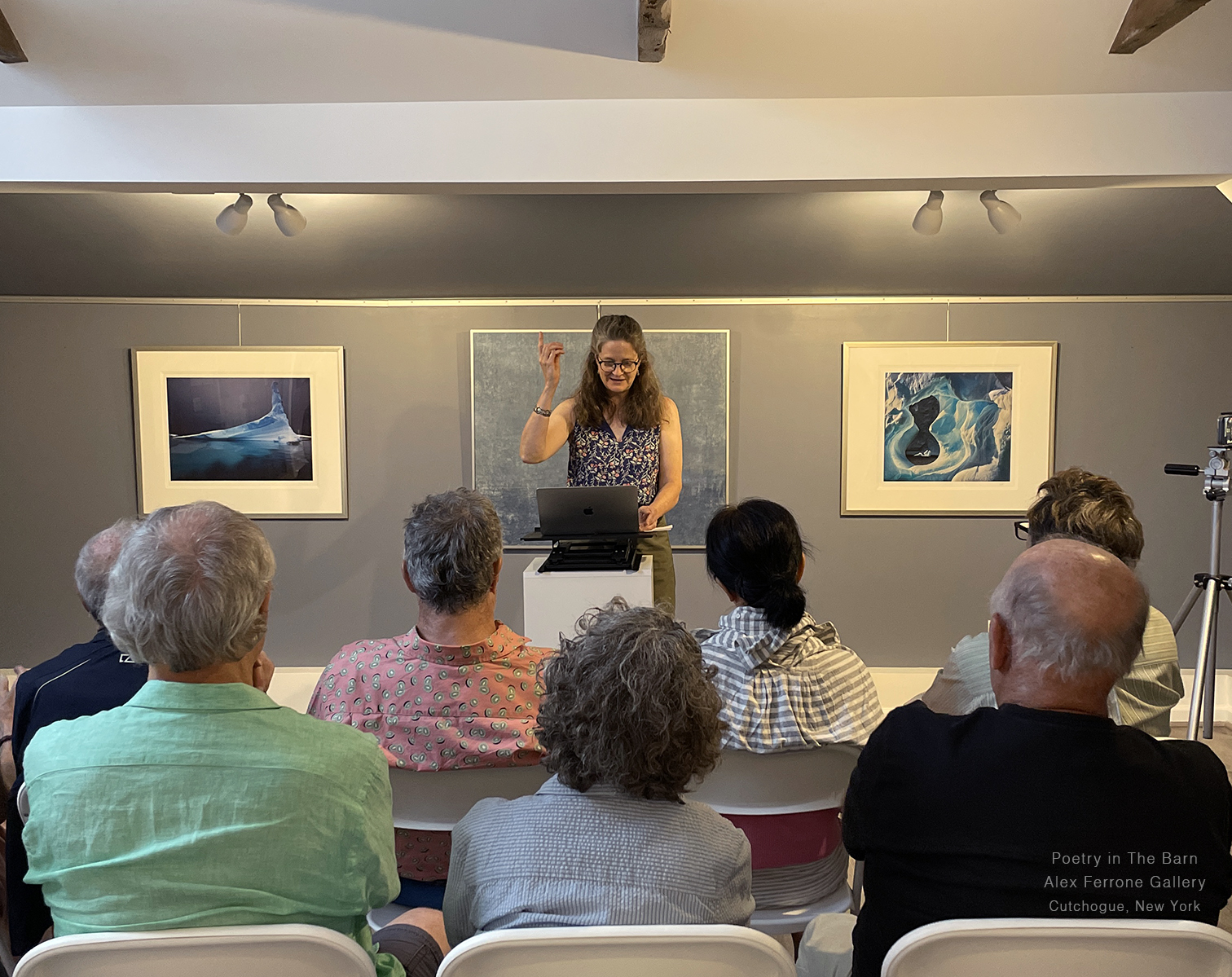 Glacial Poetry Event - Artist Winn Rea recites.